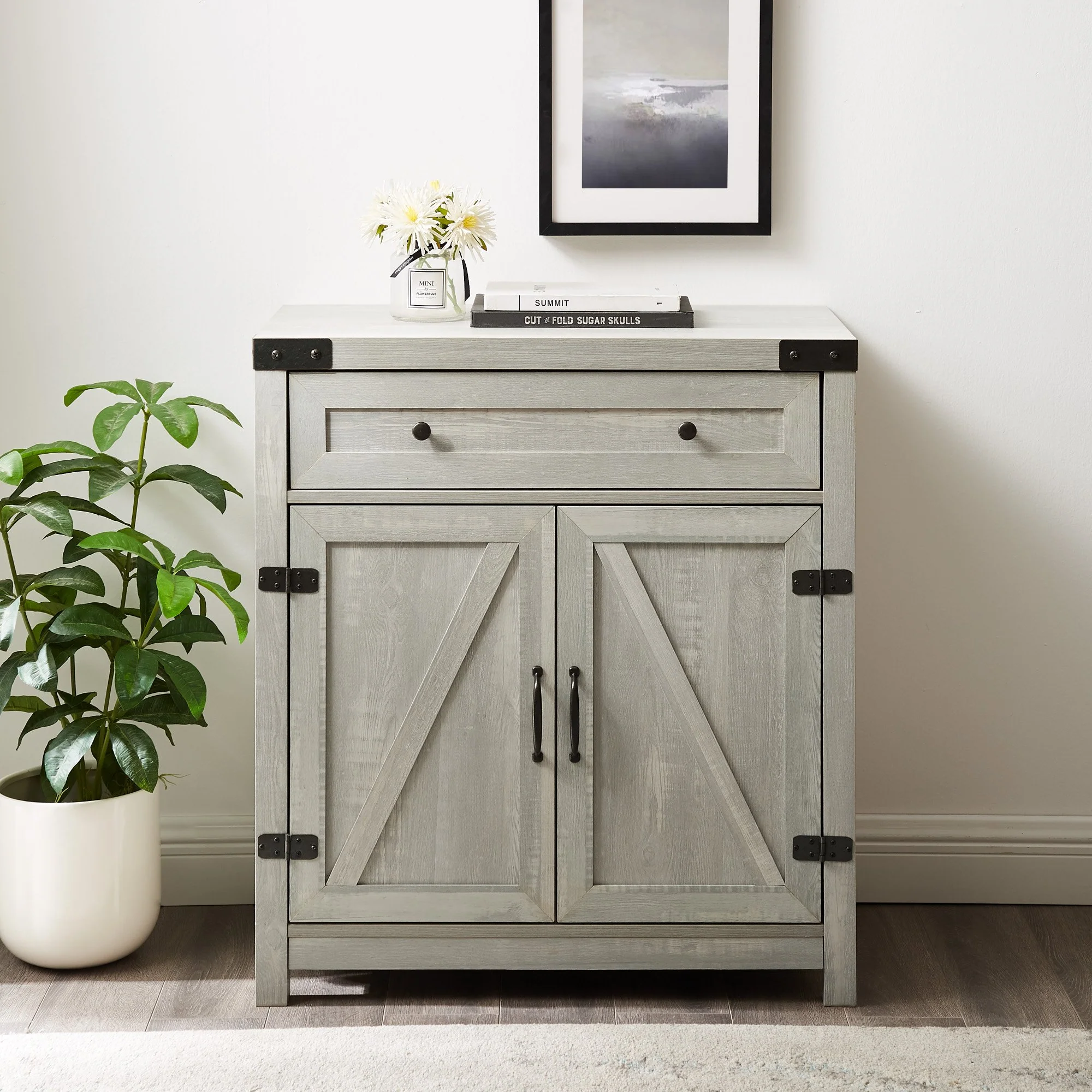 Barn Door Accent Cabinet - Image 10