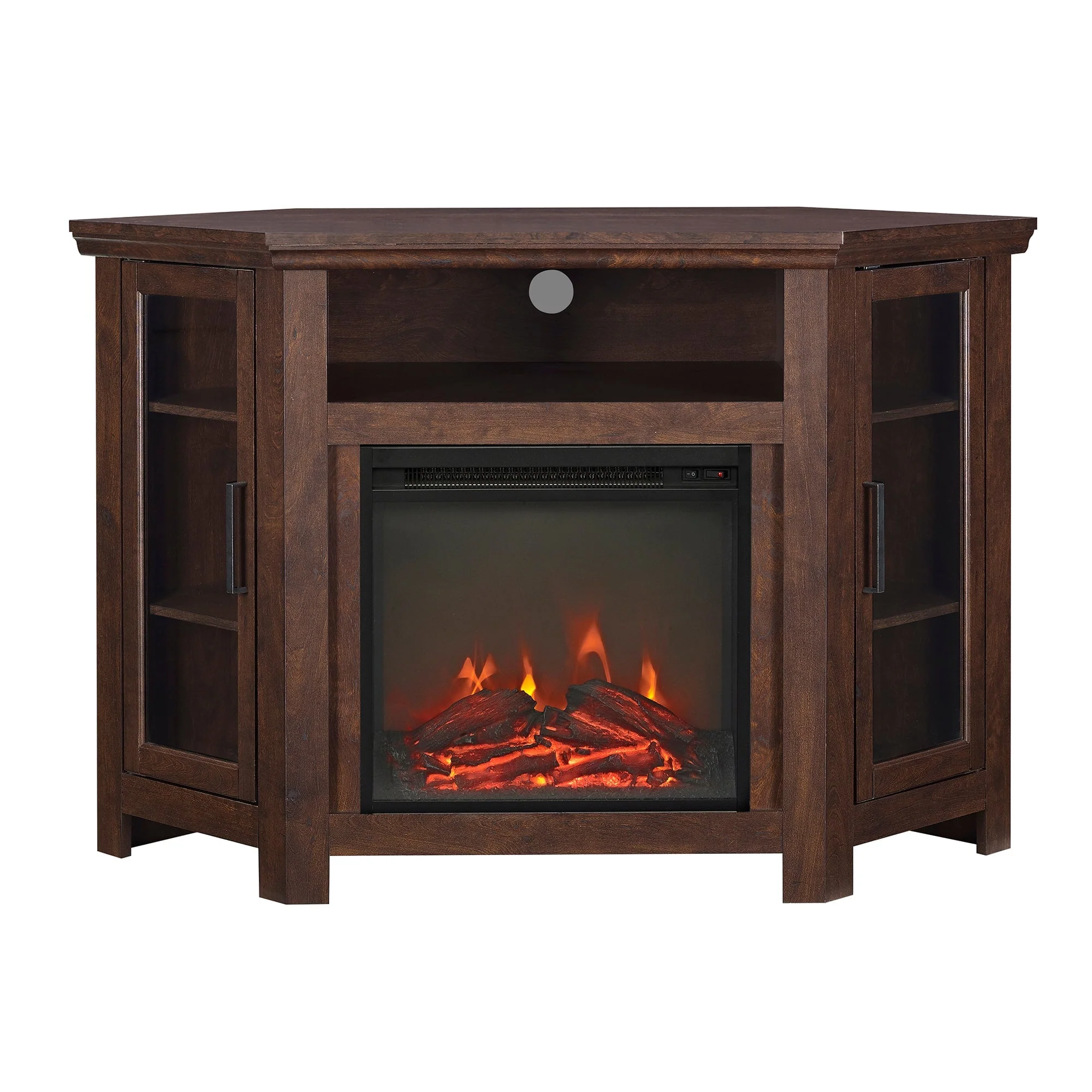 Barn 48" Wood Corner Fireplace TV Stand - Image 14