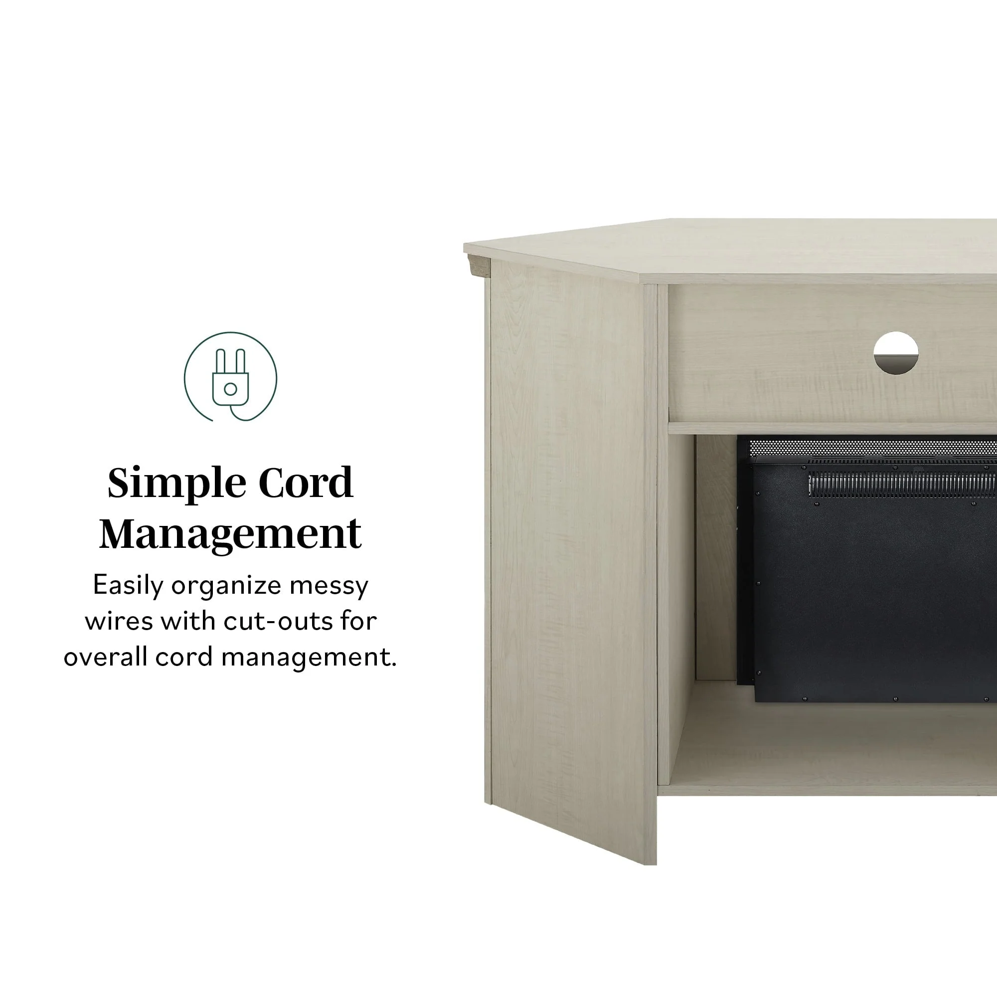 Barn 48" Wood Corner Fireplace TV Stand - Image 16