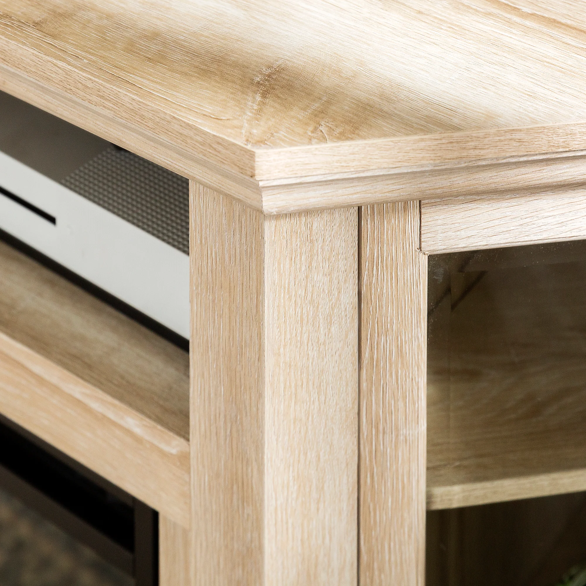 Barn 48" Wood Corner Fireplace TV Stand - Image 4