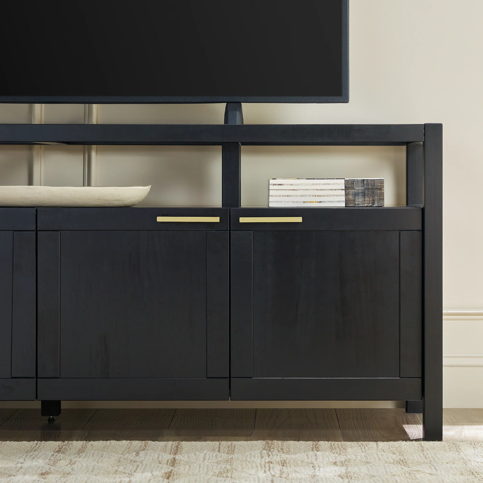 Isla Modern TV Stand with Glass Top - Image 25