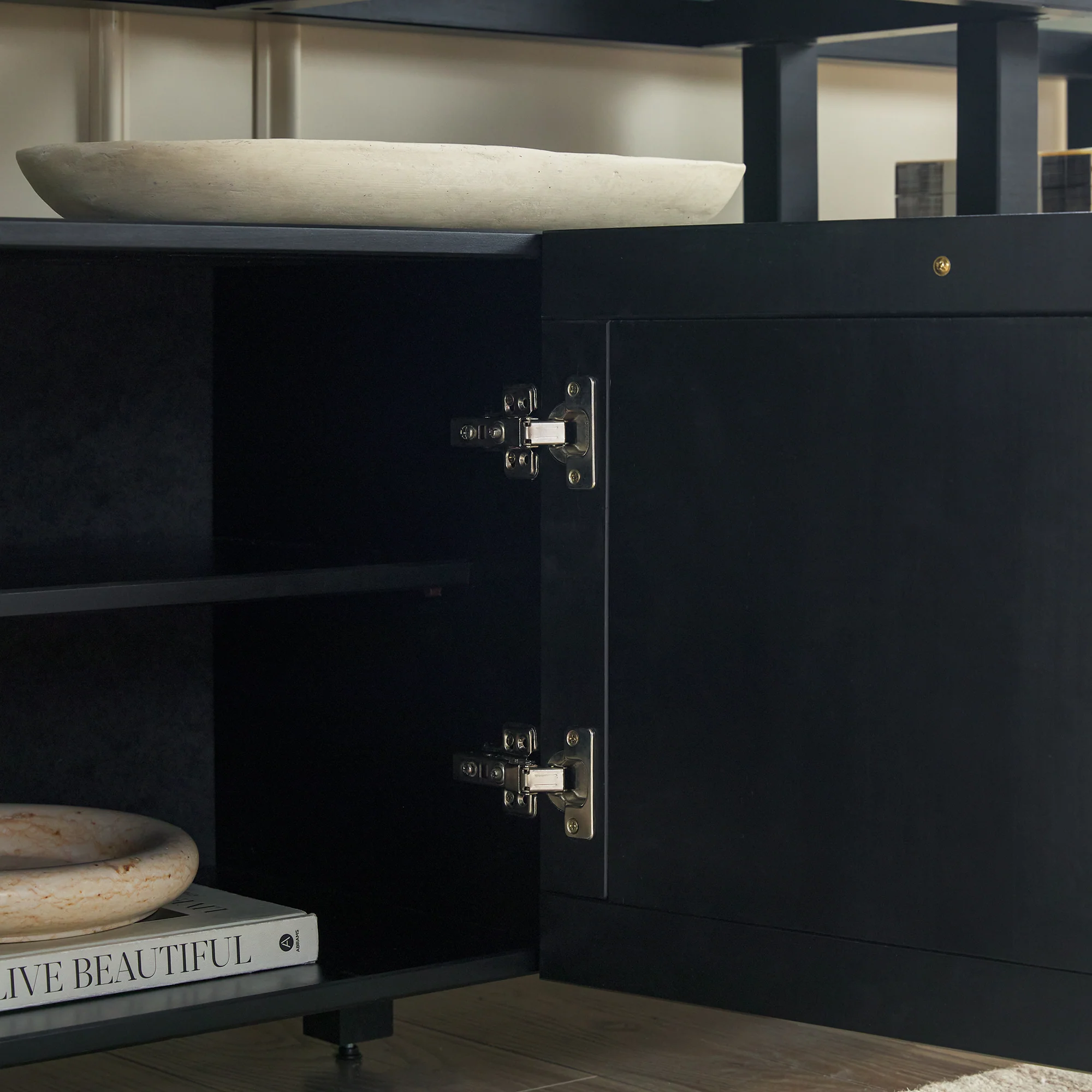 Isla Modern TV Stand with Glass Top - Image 31