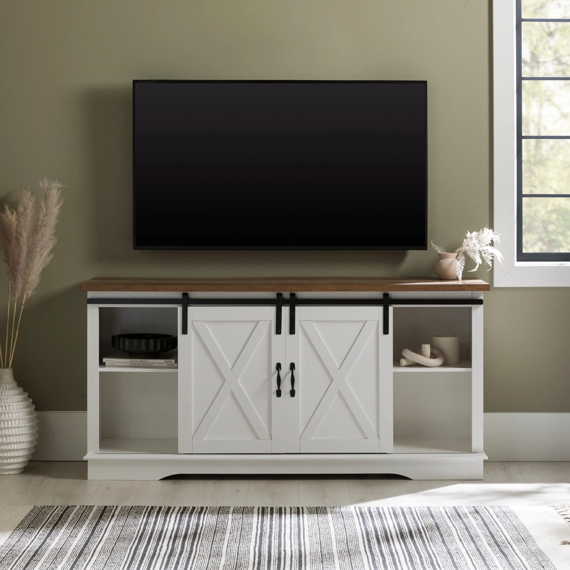 58" Sliding Barn Door TV Stand - Image 17