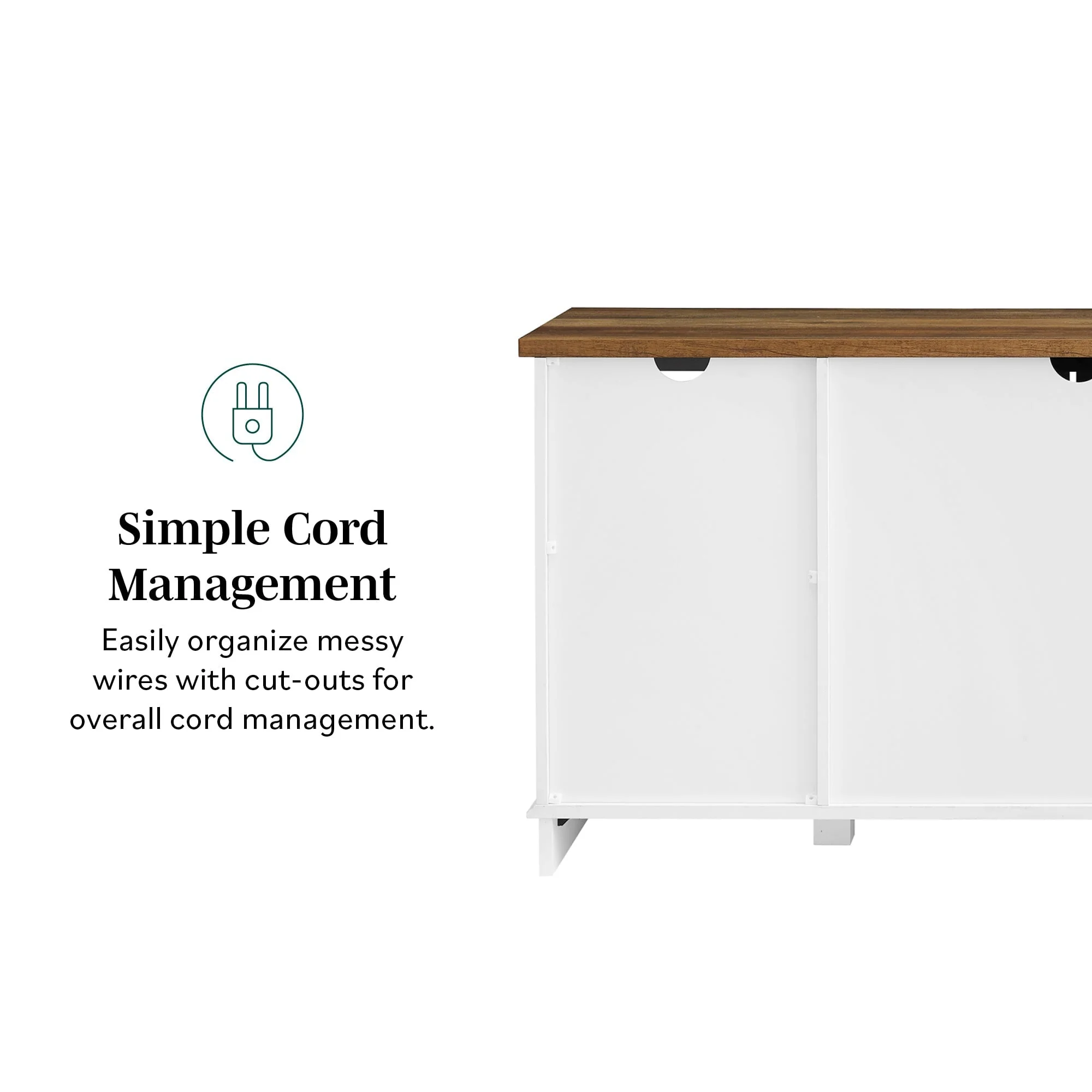 58" Sliding Barn Door TV Stand - Image 3