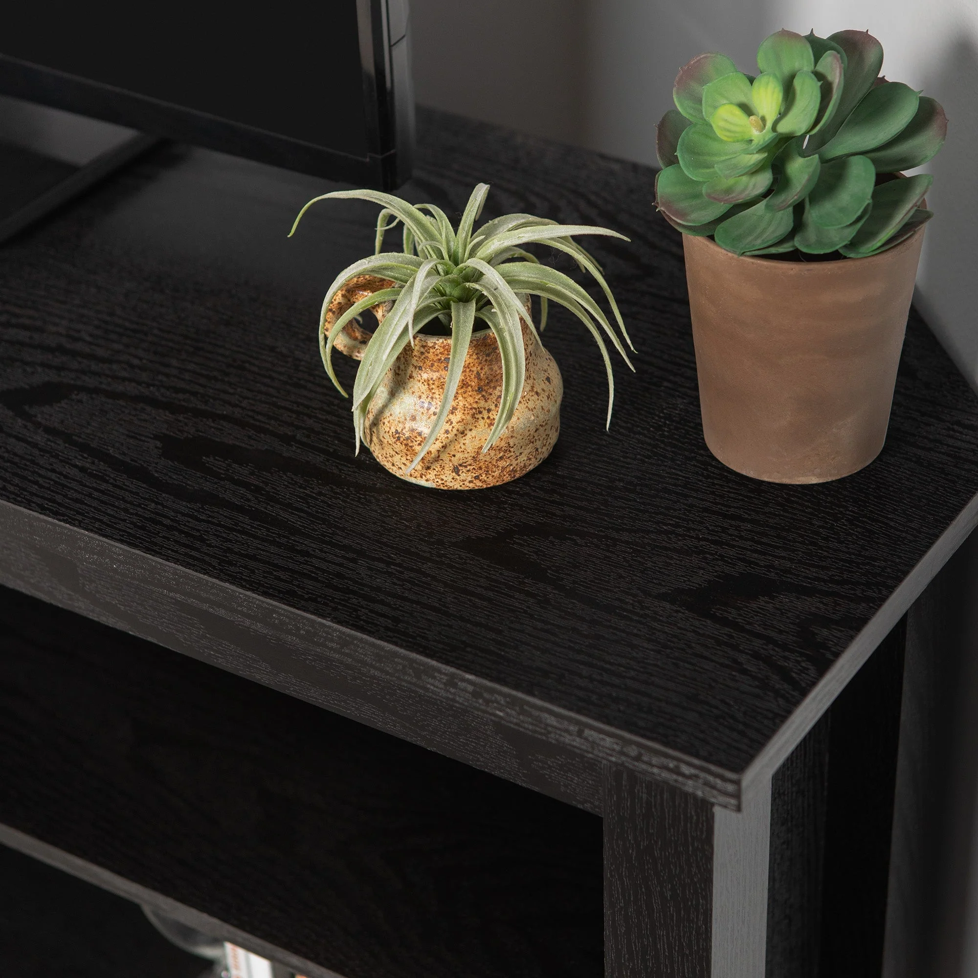 58" Transitional Wood Corner TV Stand - Image 5