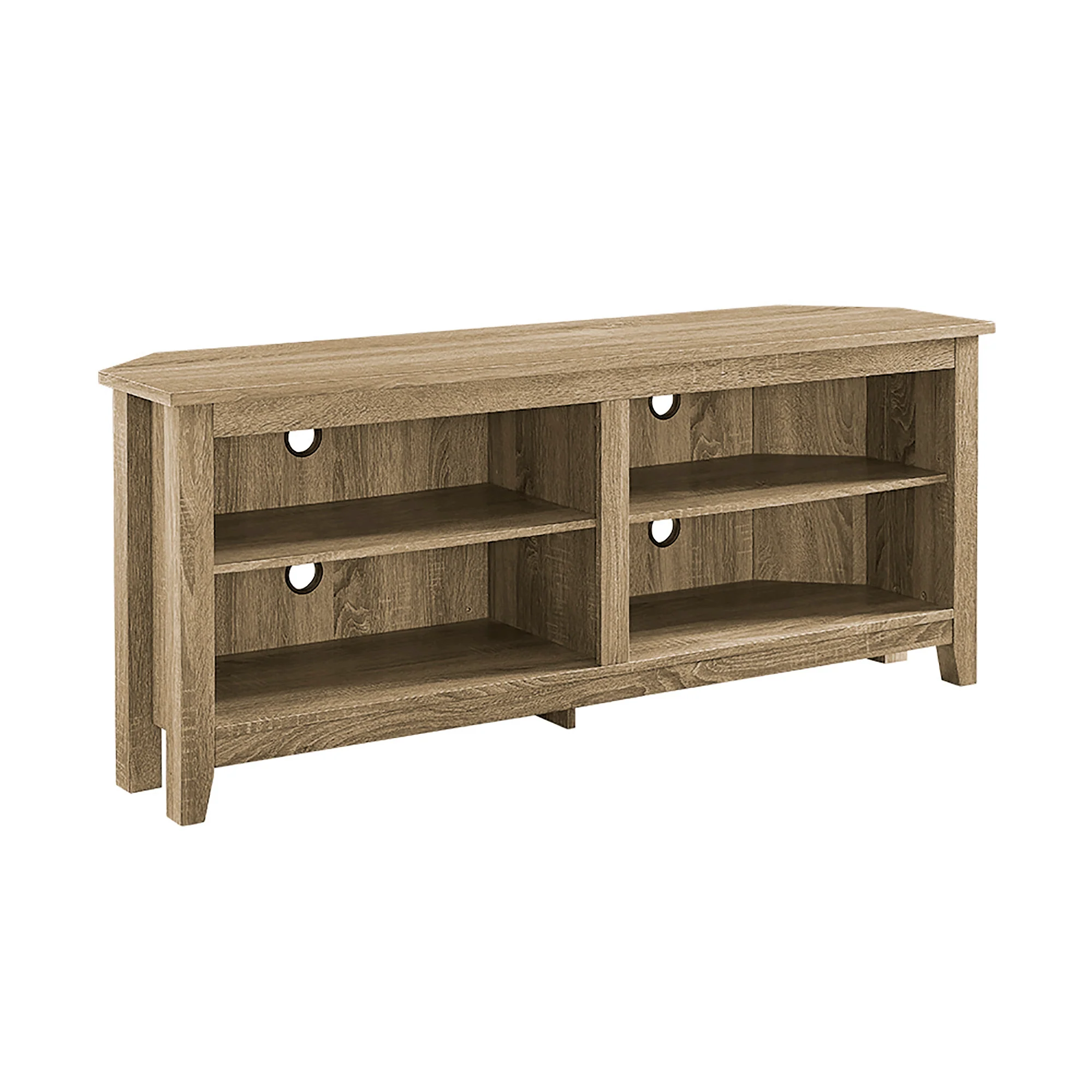 58" Transitional Wood Corner TV Stand - Image 6