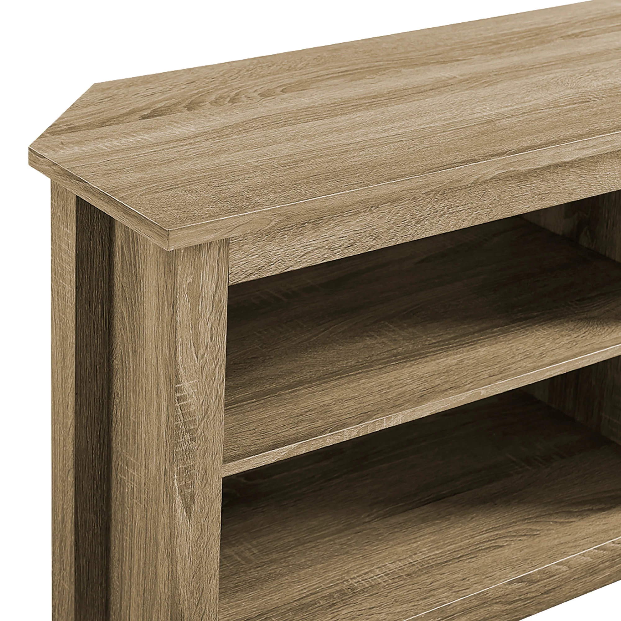 58" Transitional Wood Corner TV Stand - Image 7
