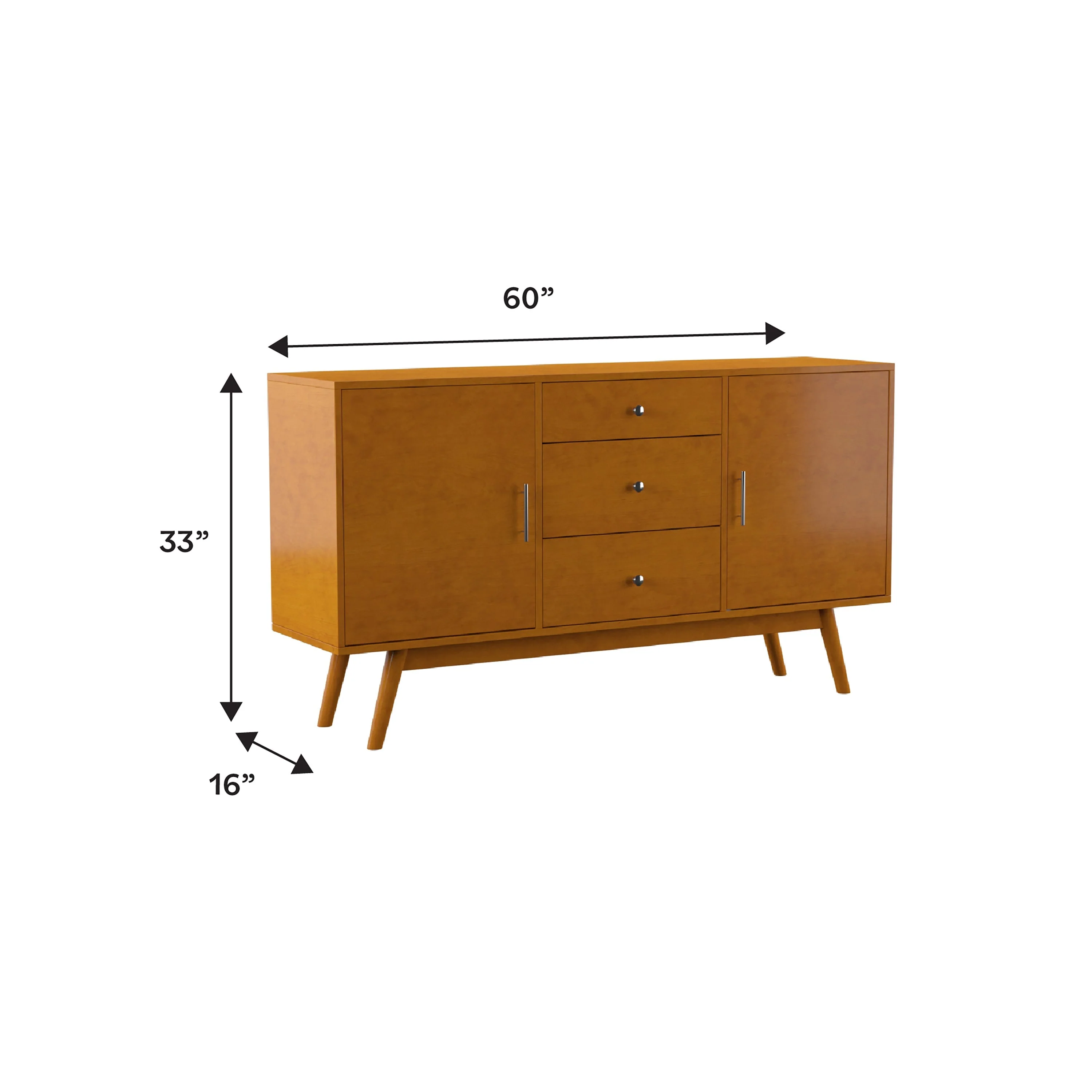 Mid-Century 60" TV Stand - Image 3