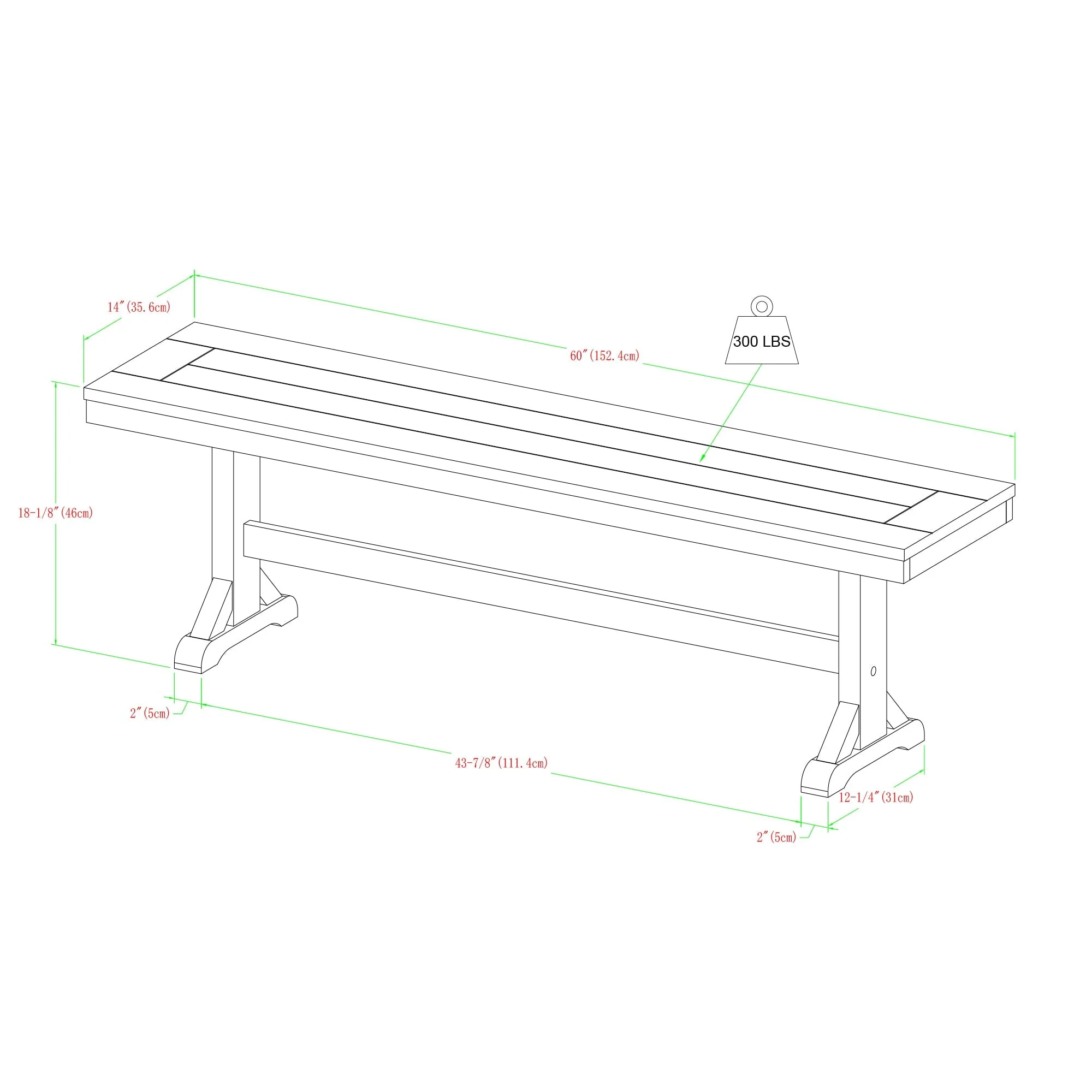 Millwright Solid Wood Dining Bench - Image 9