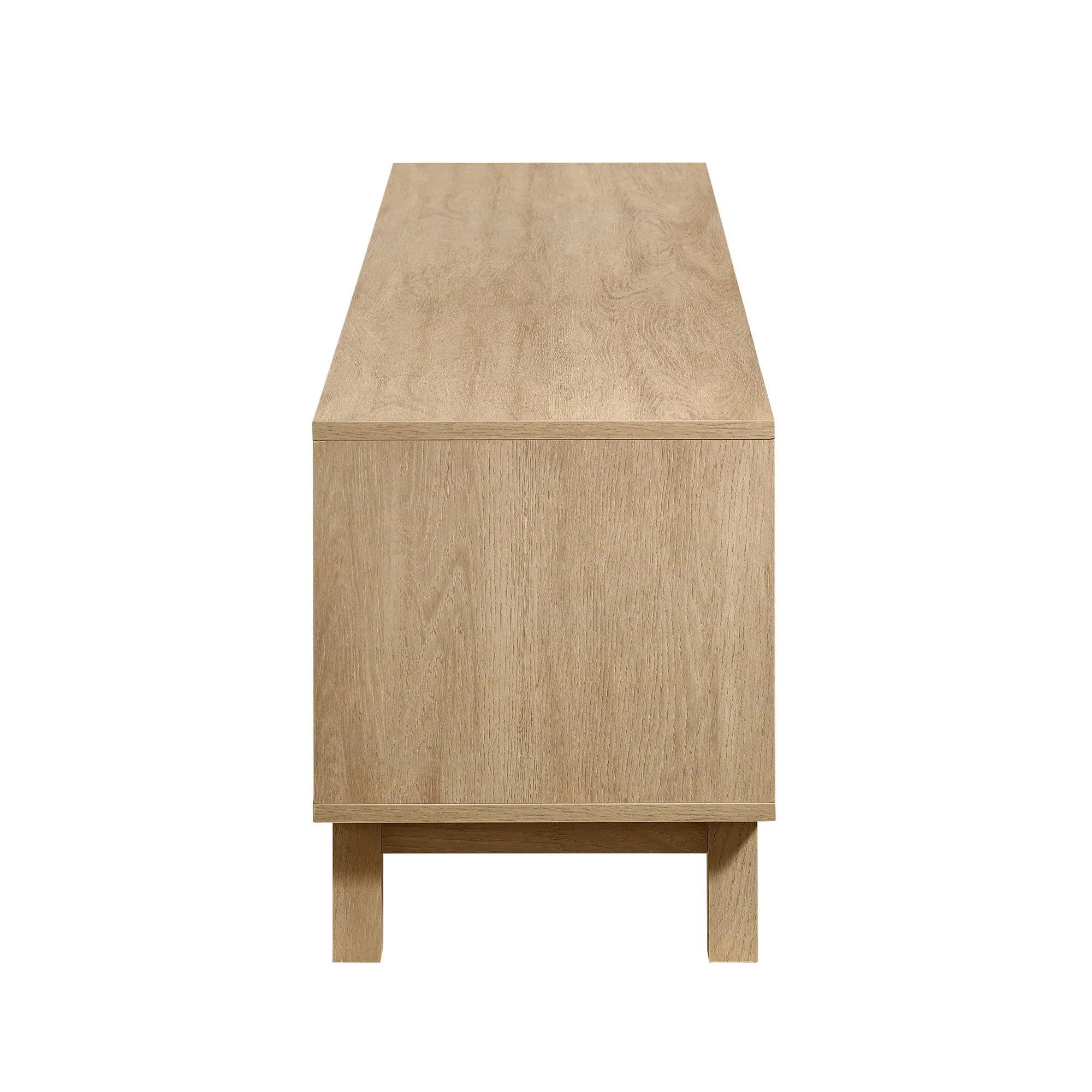 Hamkke Boho 2-Door Faux Rattan TV Stand - Image 6