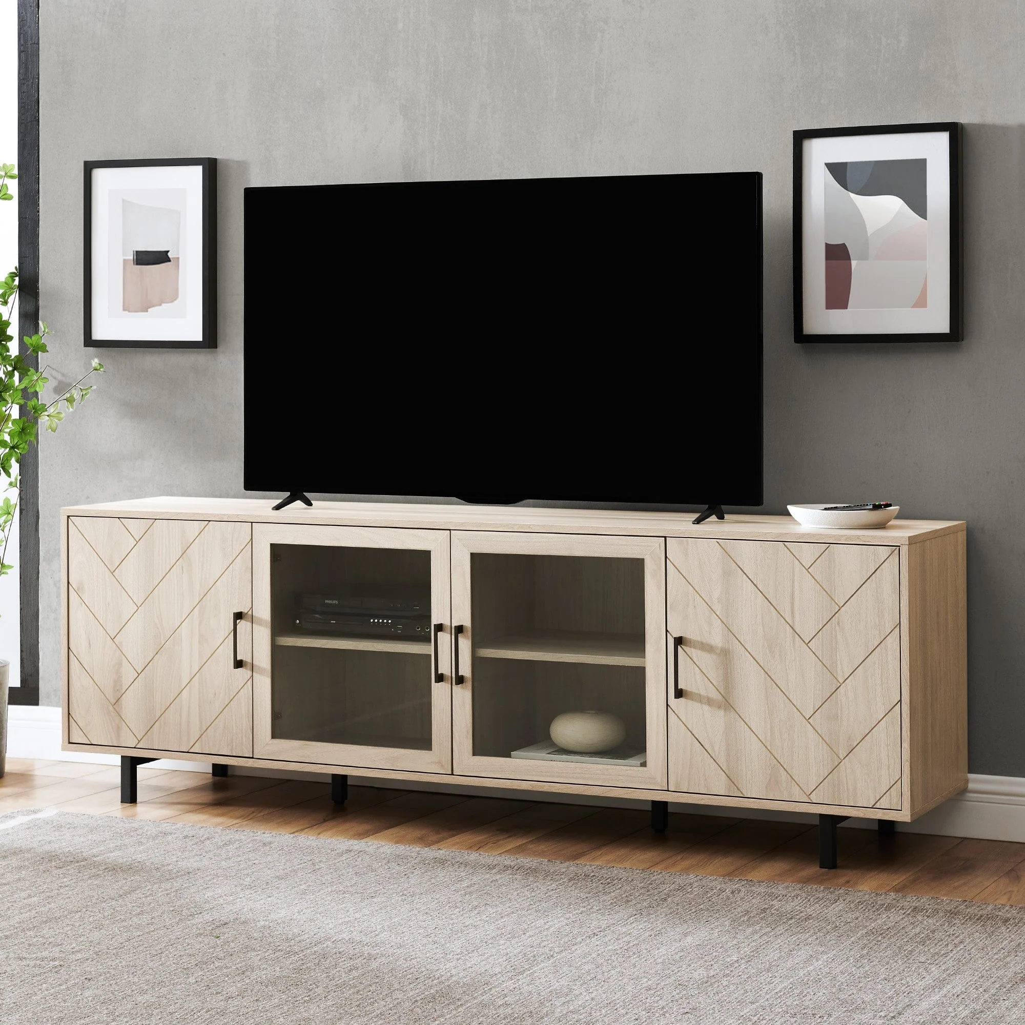 Ella Herringbone TV Stand - Image 6