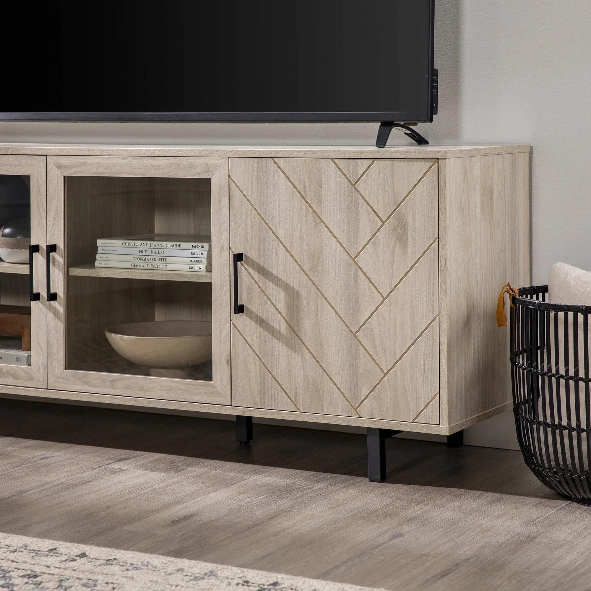 Ella Herringbone TV Stand - Image 9