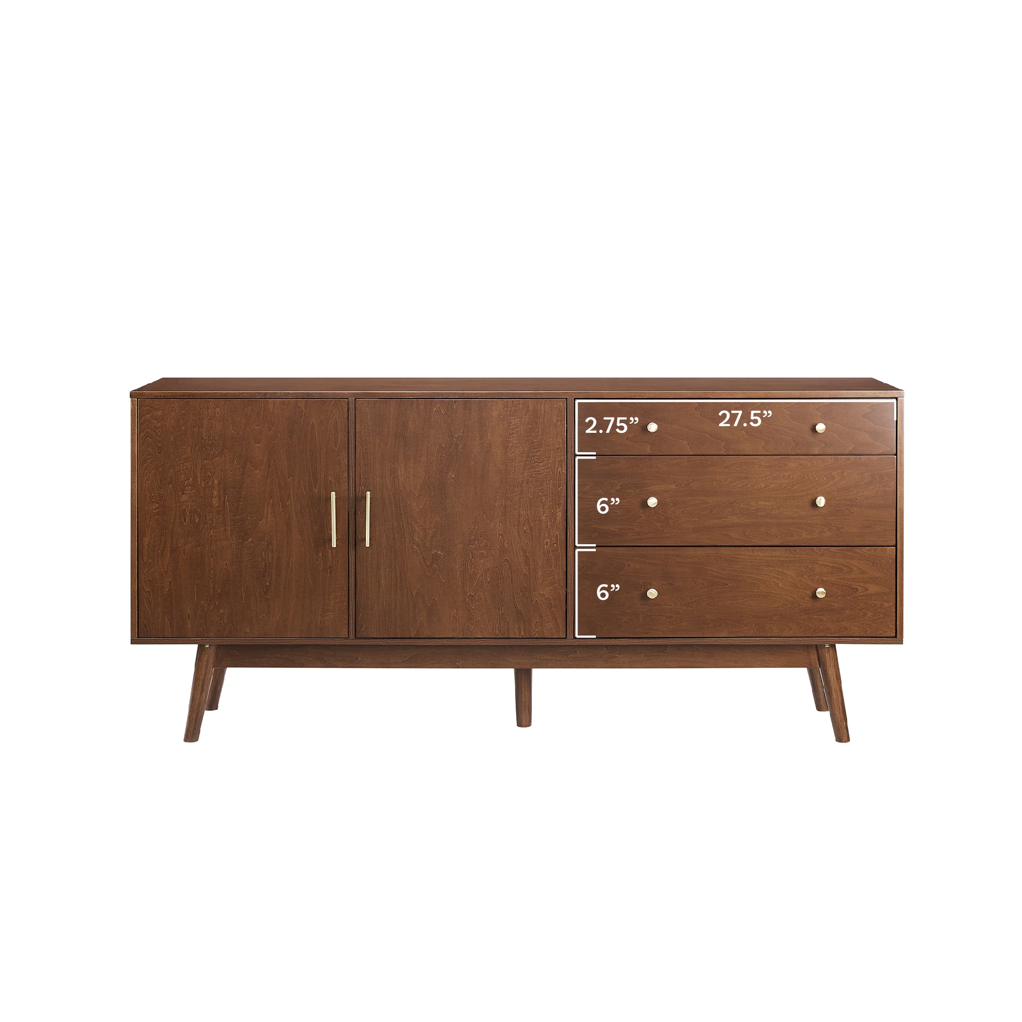 Mid-Century 70" Modern Console Buffet Sideboard - Image 8
