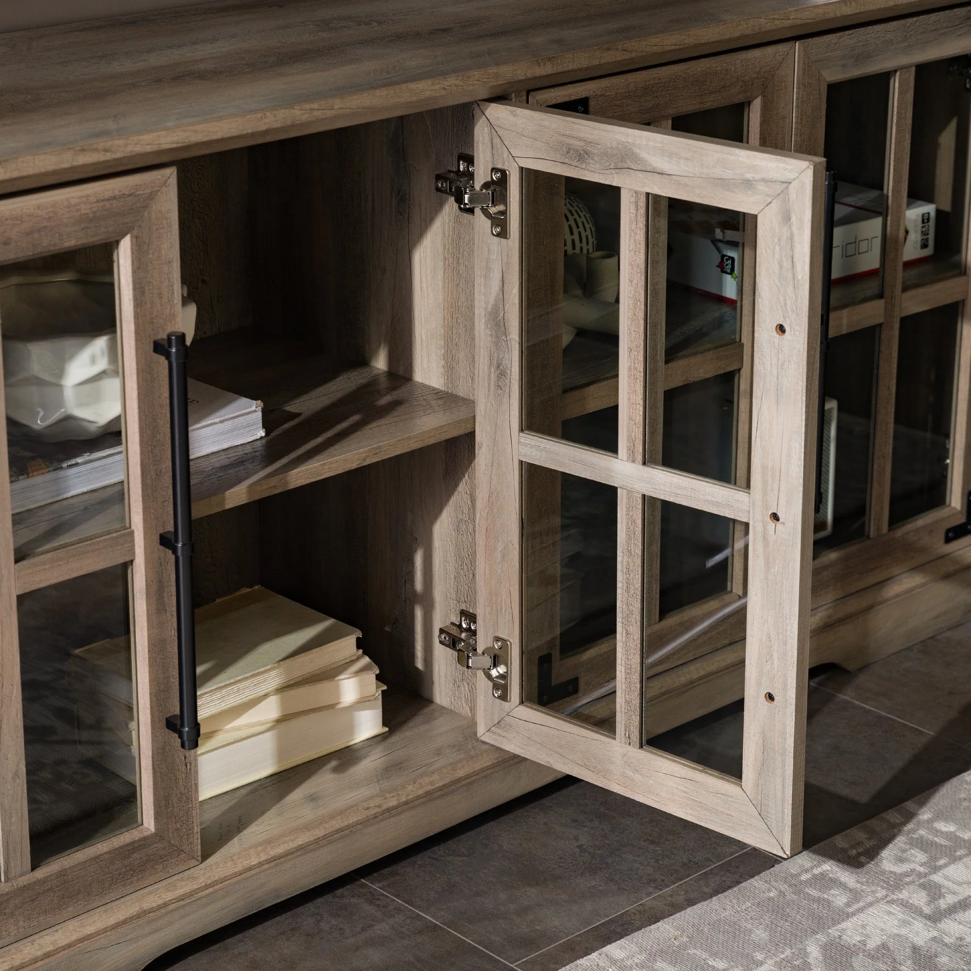 Abigail 58" Farmhouse 4 Door TV Stand - Image 4