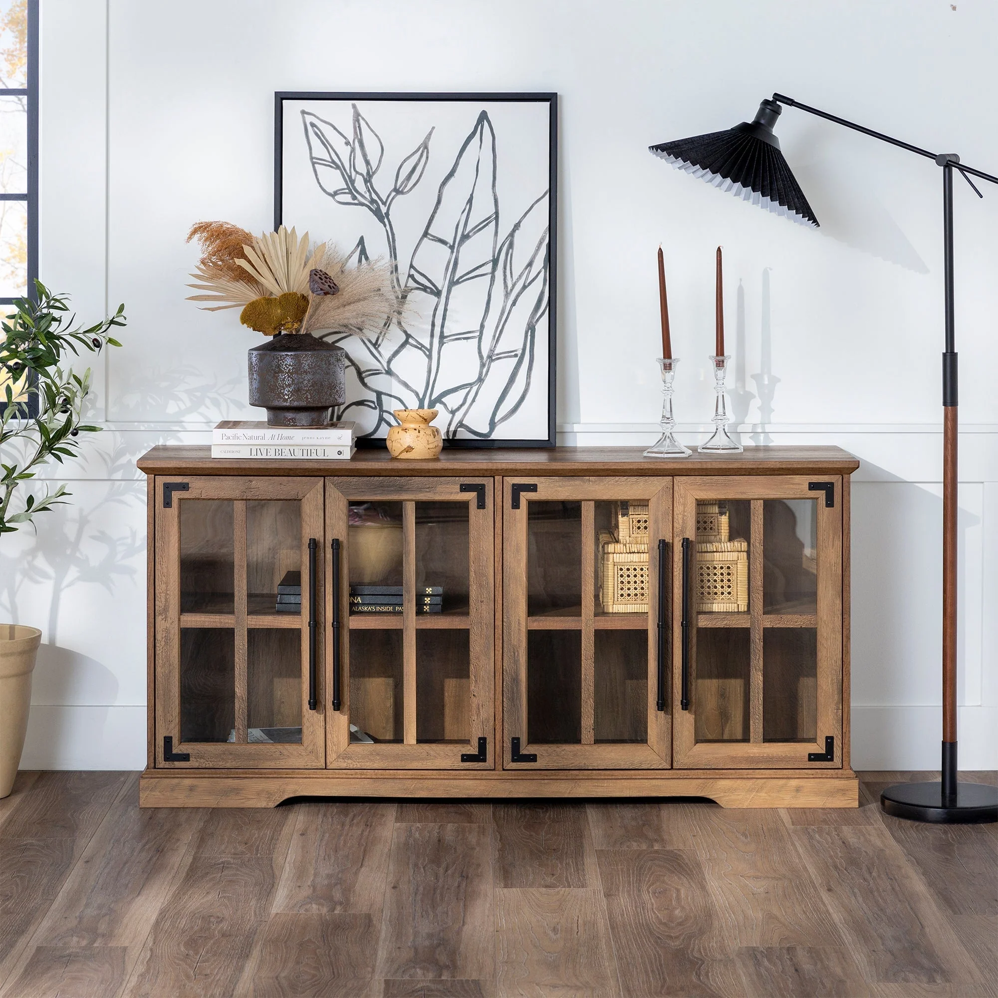 Abigail 58" Farmhouse 4 Door TV Stand - Image 7