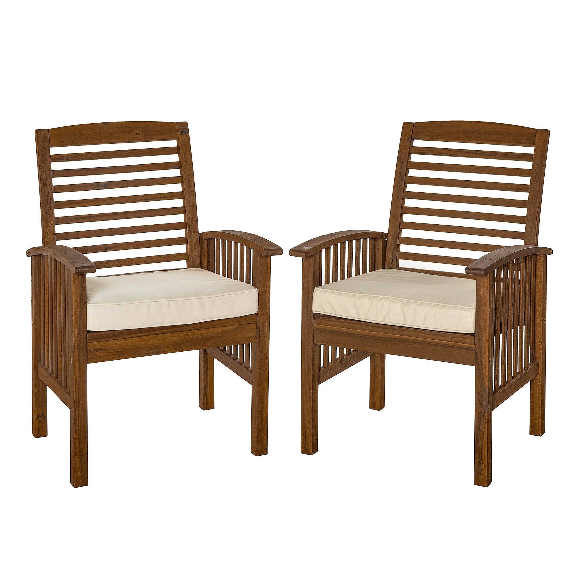 Midland Outdoor Patio Chairs with Cushions, Set of 2 - Image 8