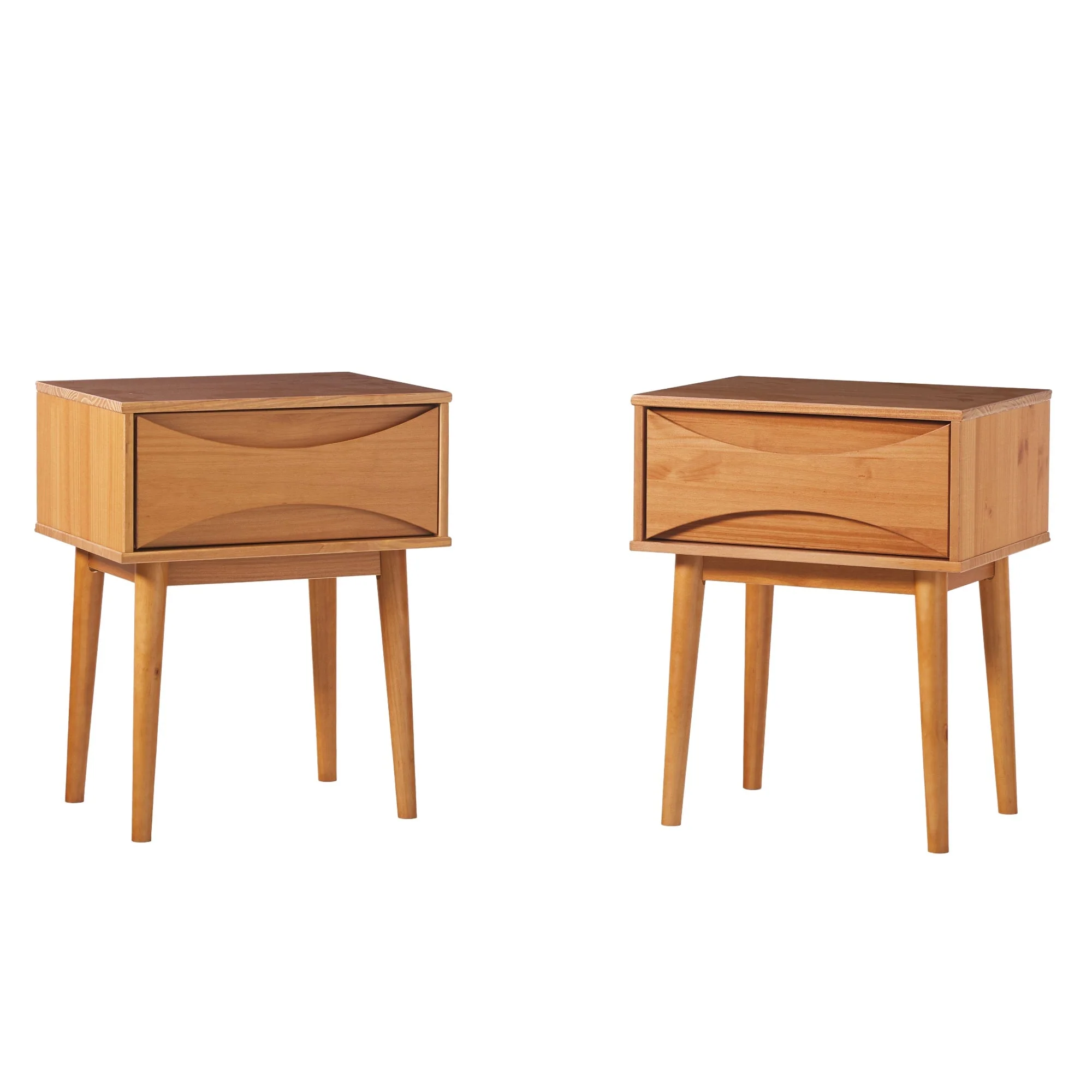 Atticus Solid Wood Mid-Century Modern Nightstand - Image 13