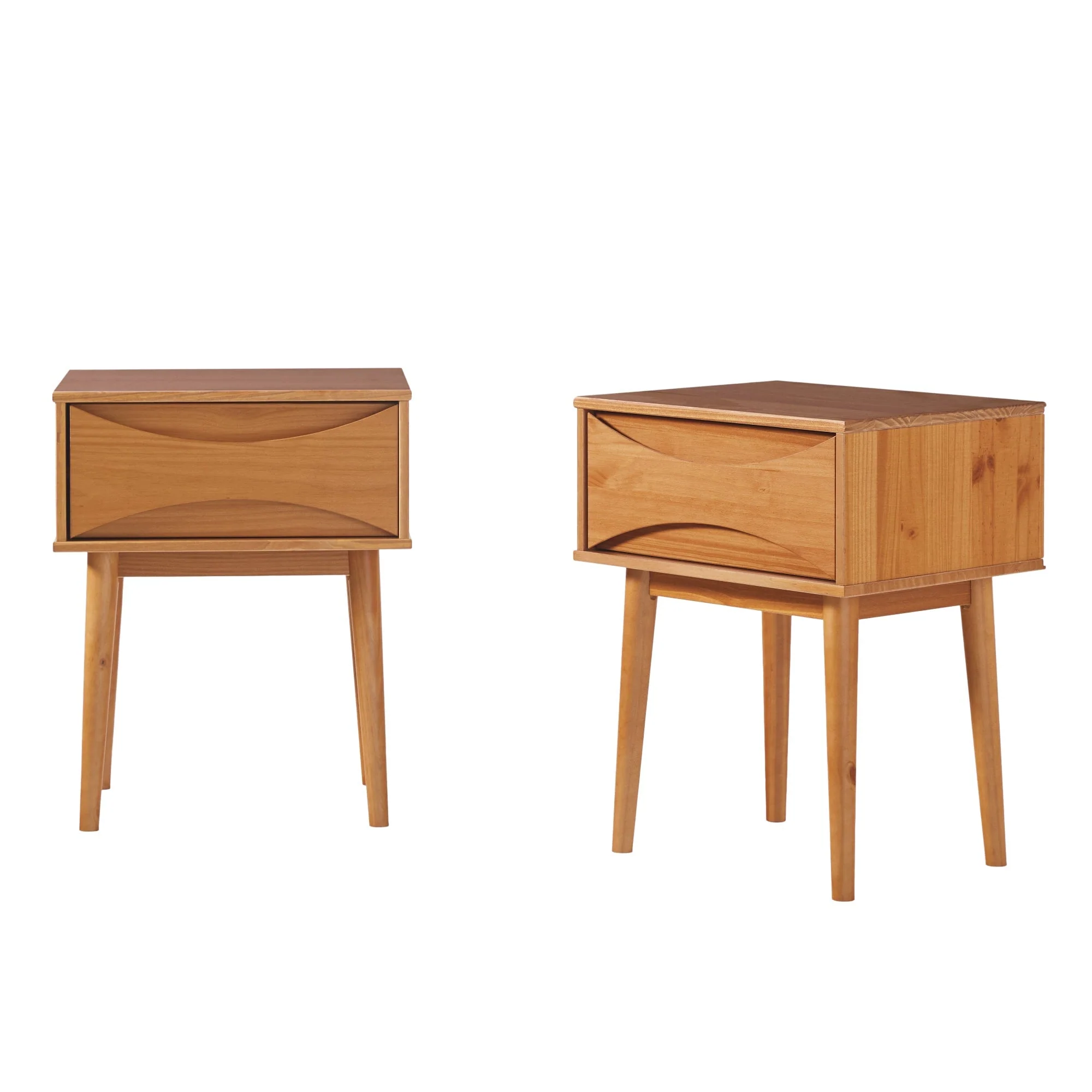 Atticus Solid Wood Mid-Century Modern Nightstand - Image 14