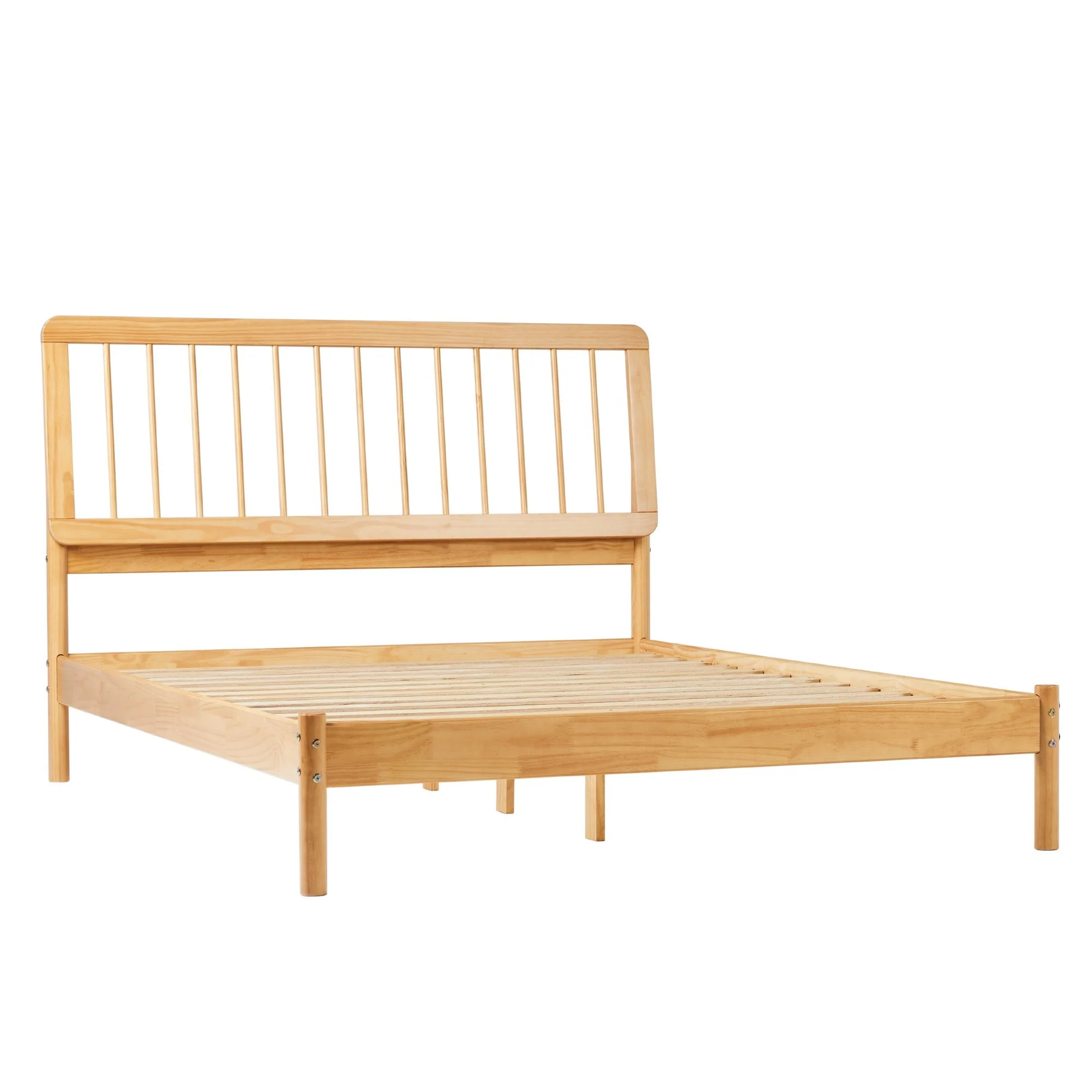 Cama Mid-Century Modern Solid Wood Spindle Bedframe - Image 14