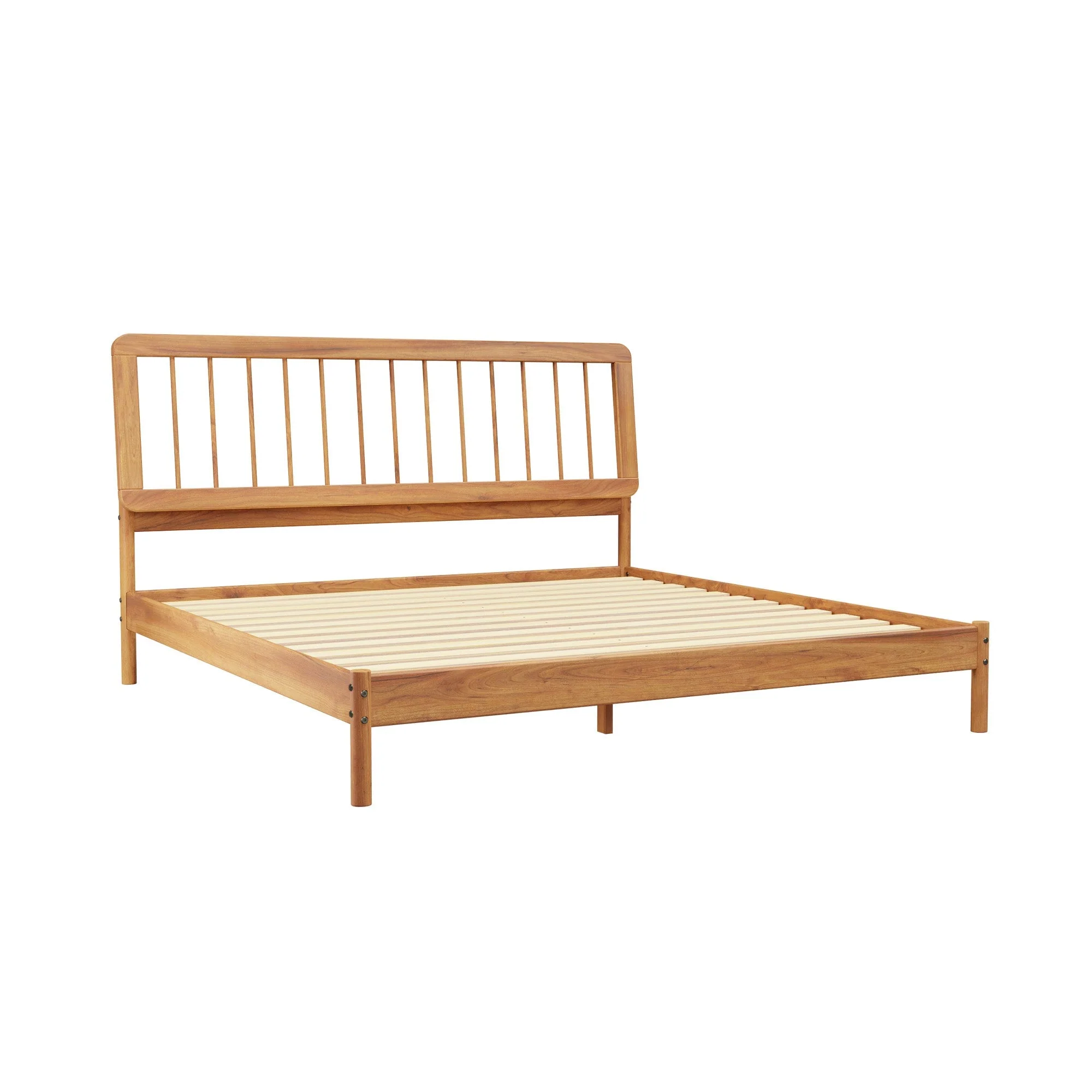 Cama Mid-Century Modern Solid Wood Spindle Bedframe - Image 24