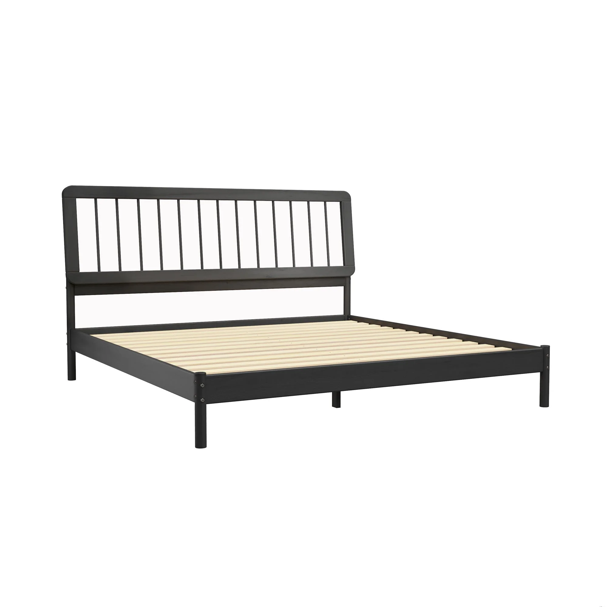 Cama Mid-Century Modern Solid Wood Spindle Bedframe - Image 29