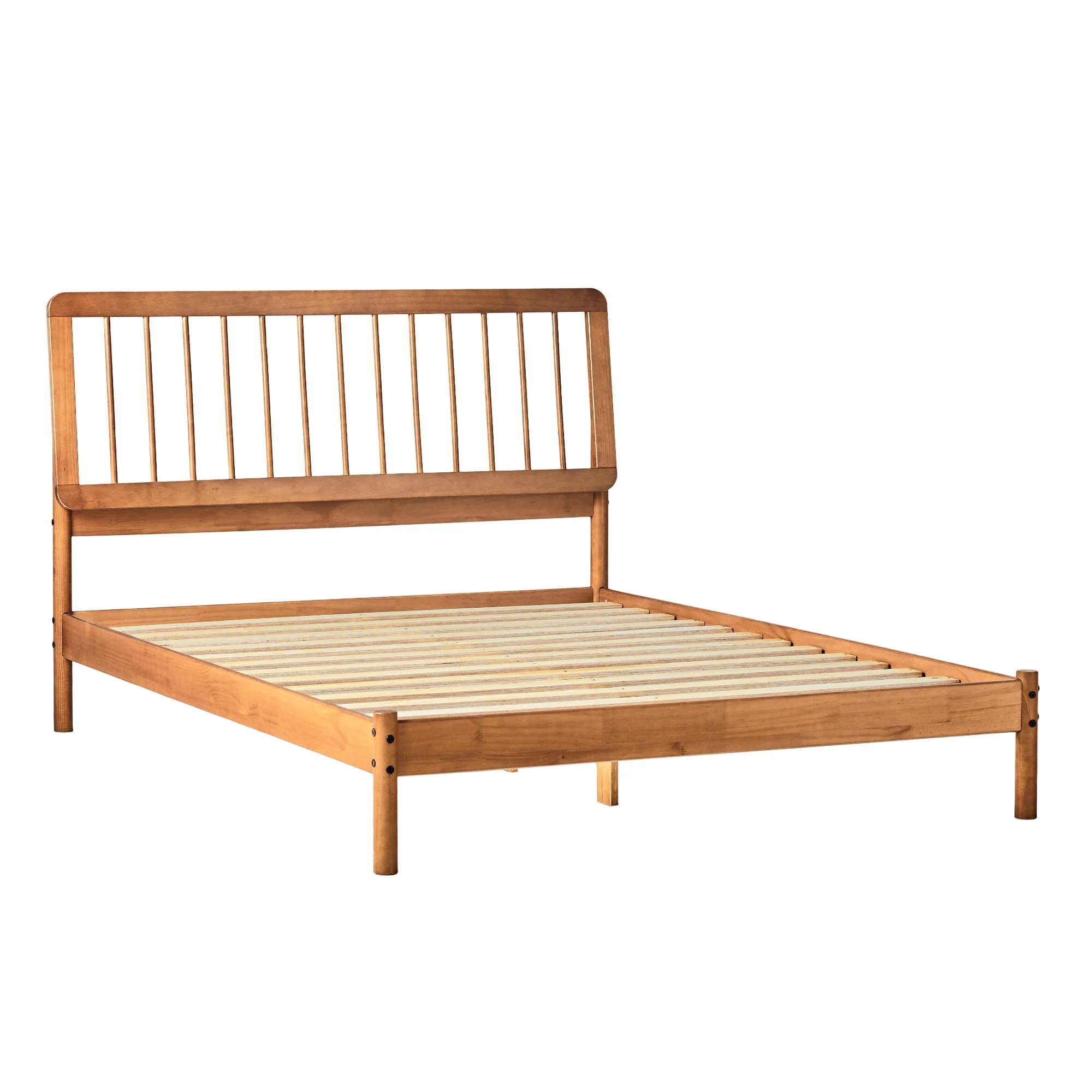Cama Mid-Century Modern Solid Wood Spindle Bedframe - Image 9
