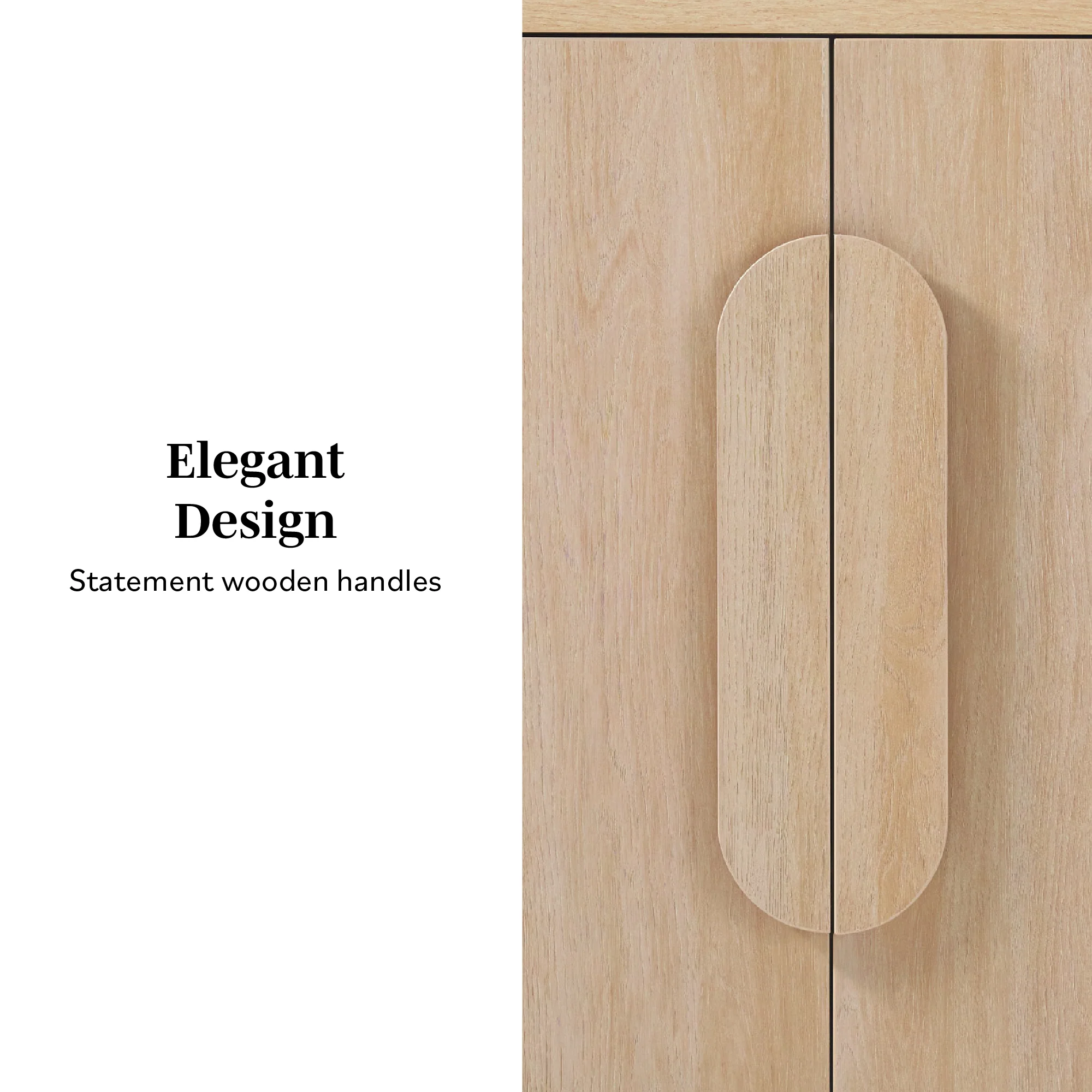 Chantelle Modern Curved Buffet Sideboard and TV Stand - Image 10