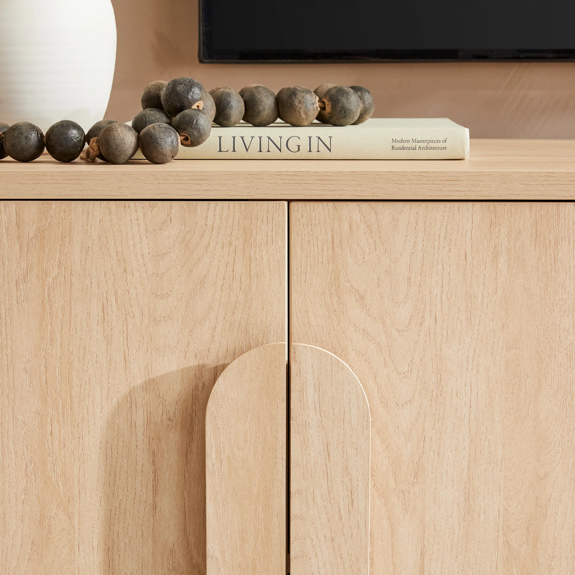 Chantelle Modern Curved Buffet Sideboard and TV Stand - Image 15