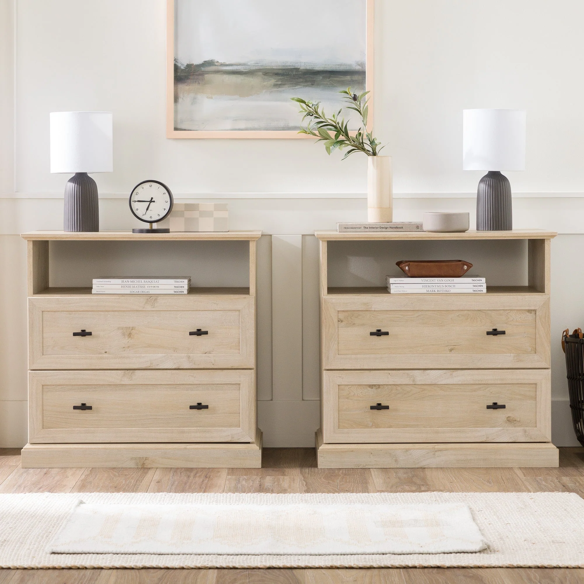 Clyde Classic 2-Drawer Nightstand / Side Table - Image 13