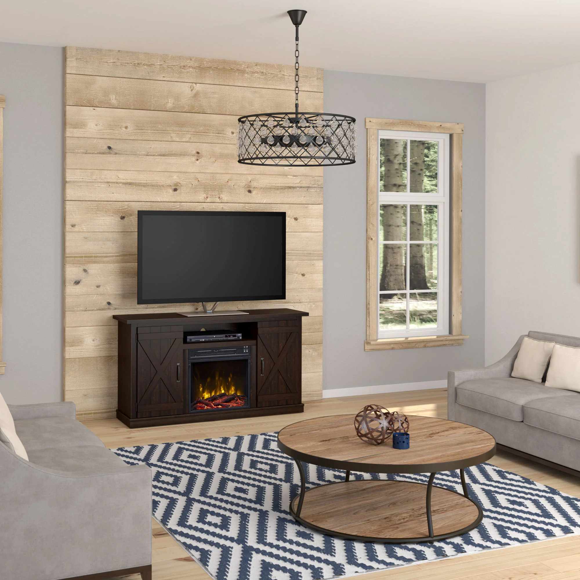 Cottonwood Electric Fireplace TV Stand Media Console - Image 5