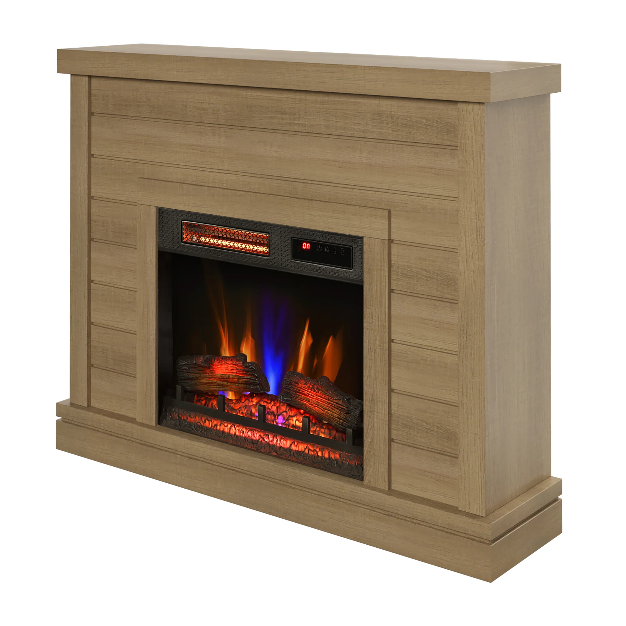 duraflame® Farmhouse Shiplap Electric Fireplace Wall Mantel - Image 16