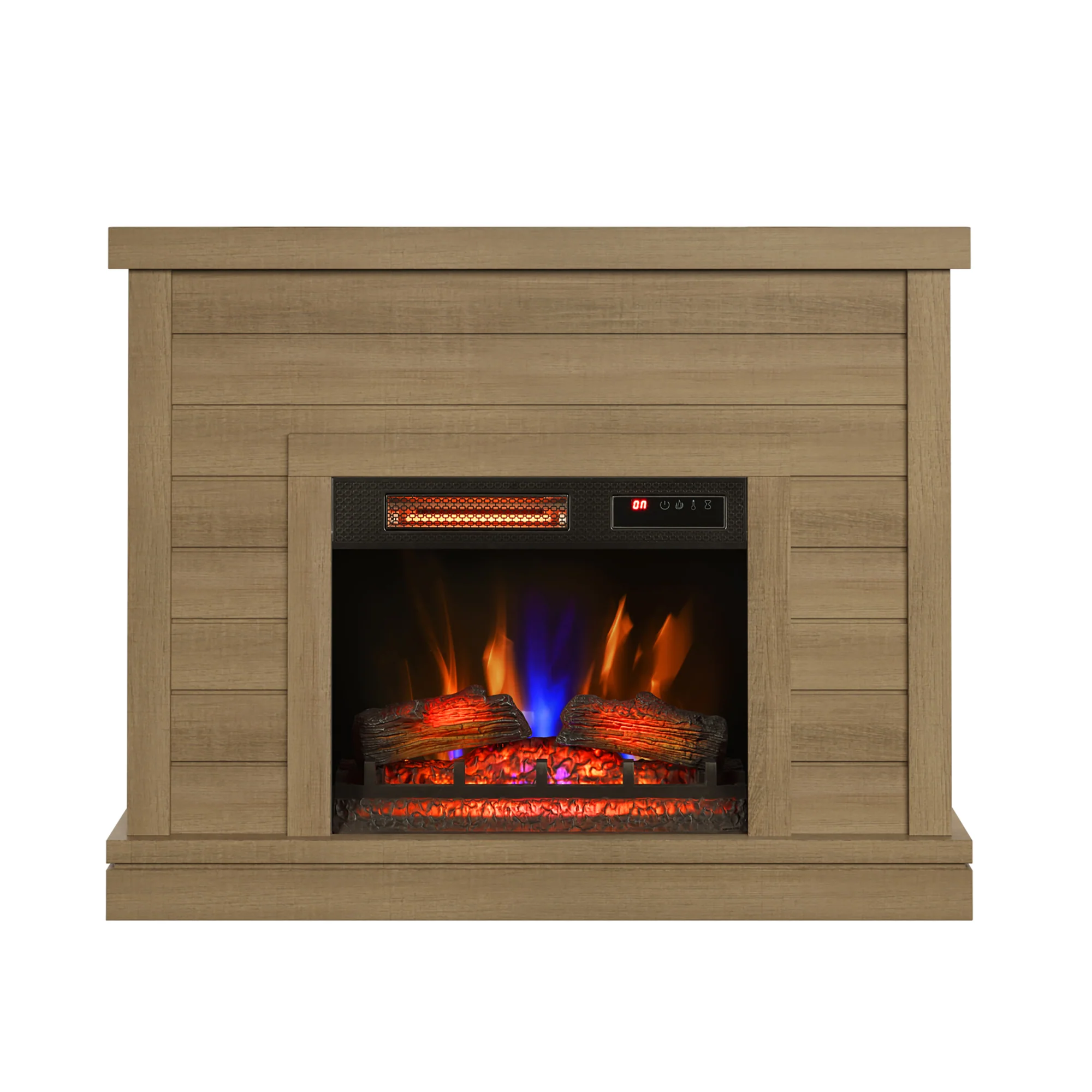 duraflame® Farmhouse Shiplap Electric Fireplace Wall Mantel - Image 18
