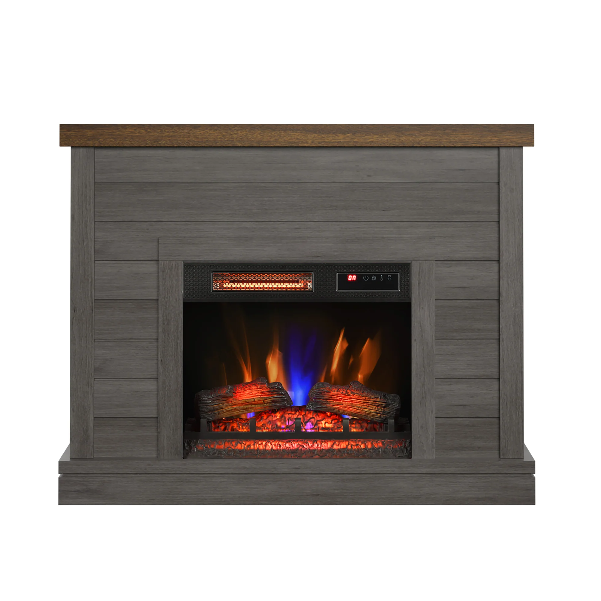 duraflame® Farmhouse Shiplap Electric Fireplace Wall Mantel - Image 28