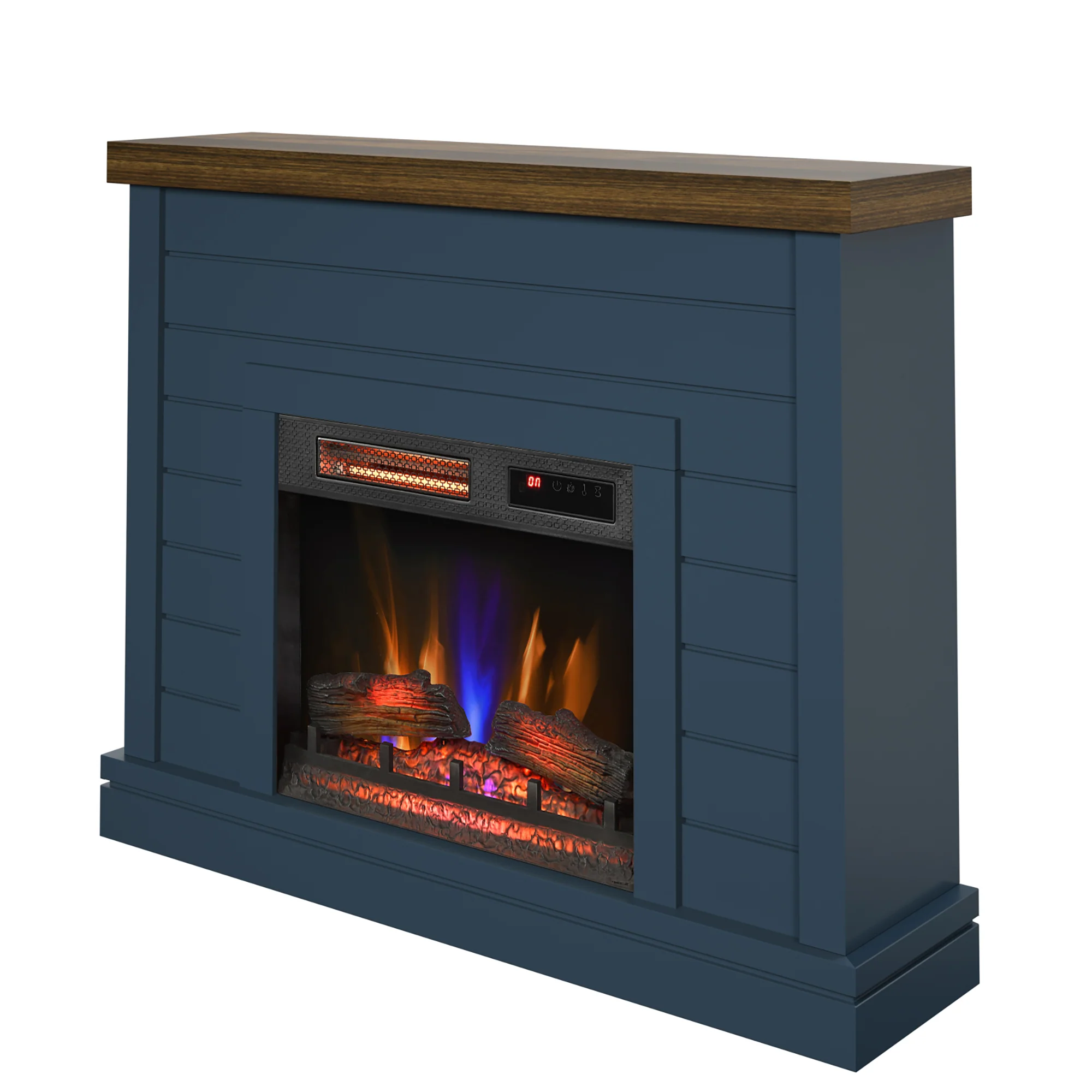 duraflame® Farmhouse Shiplap Electric Fireplace Wall Mantel - Image 5
