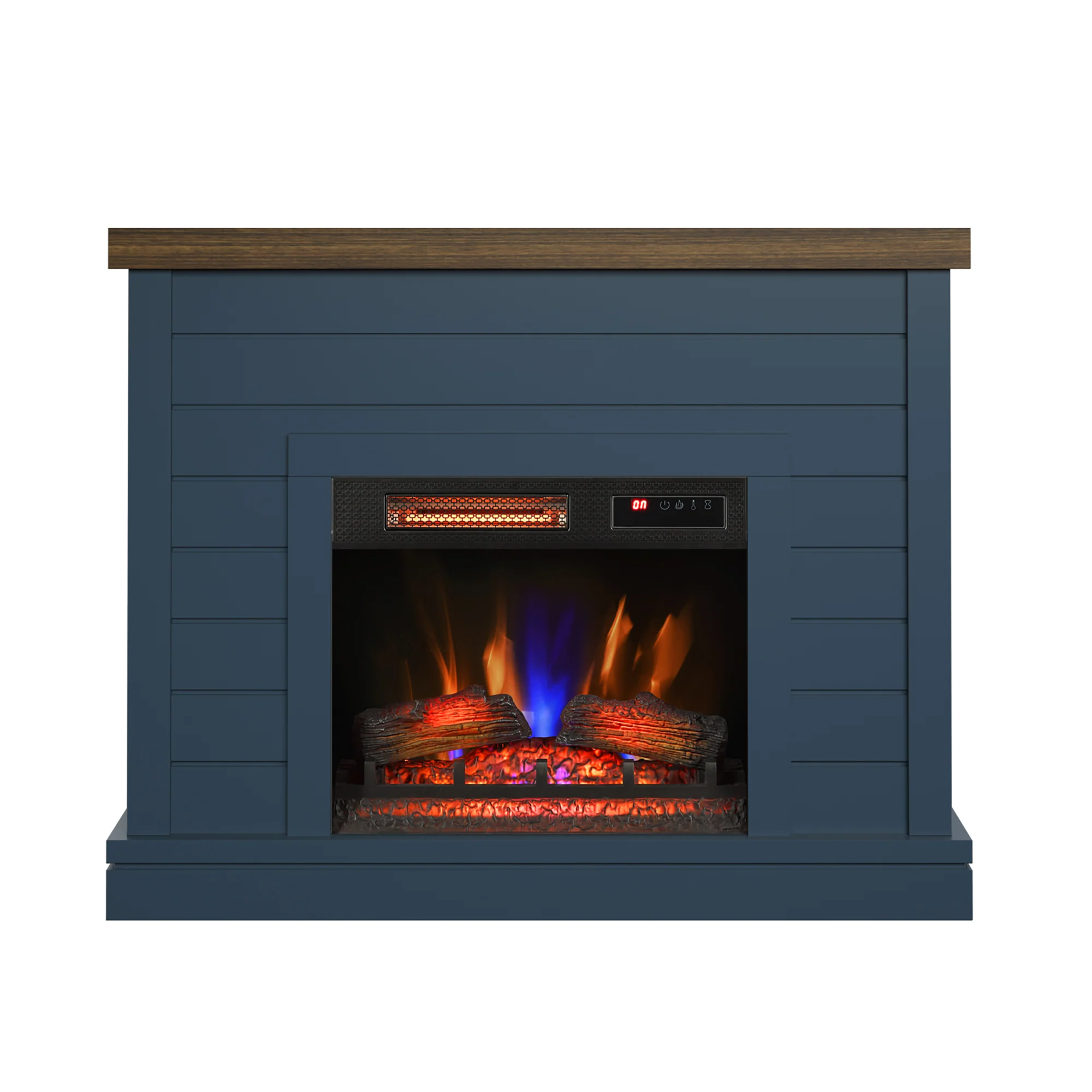 duraflame® Farmhouse Shiplap Electric Fireplace Wall Mantel - Image 8