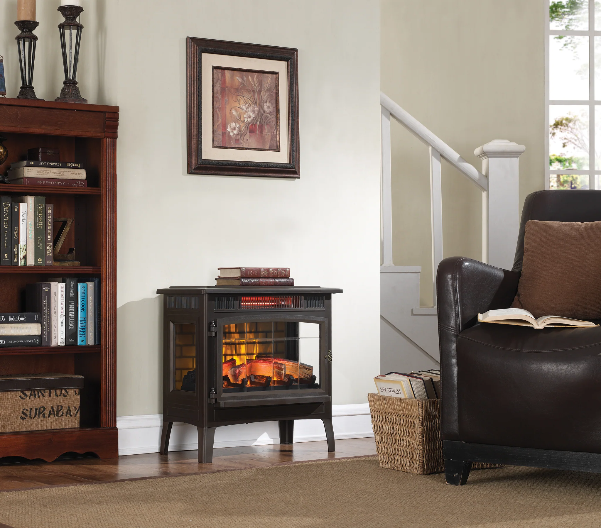duraflame® Electric Infrared Fireplace Stove Heater with 3D Flame Effect - Image 37