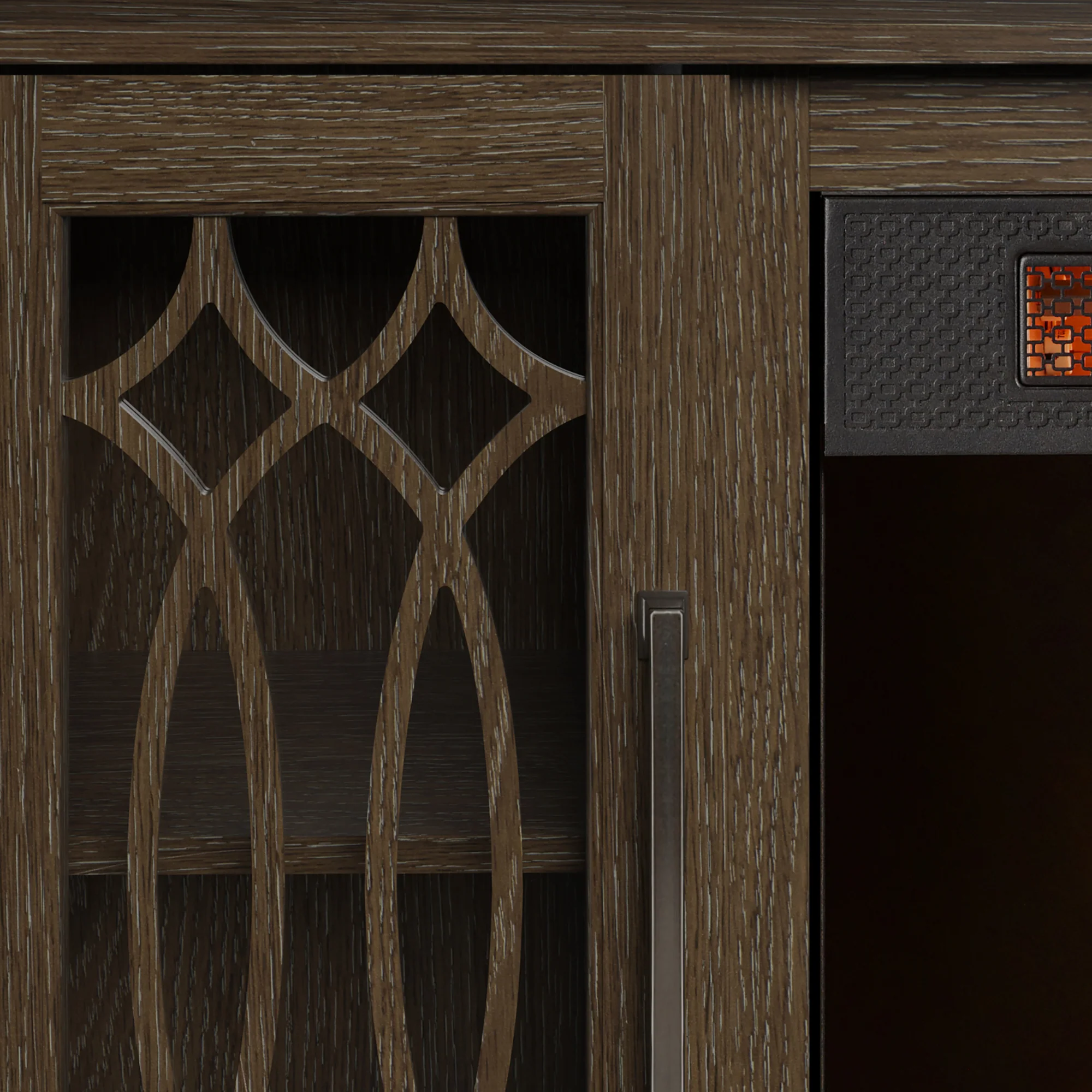 duraflame® Modern Farmhouse Electric Infrared Fireplace TV Stand Media Console with Remote - Image 13