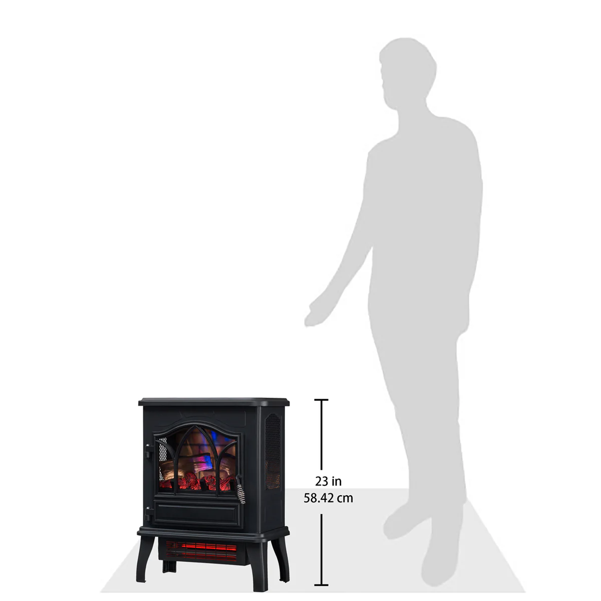 duraflame® 3D Flame Effect Electric Infrared Portable Fireplace Stove Heater - Image 13