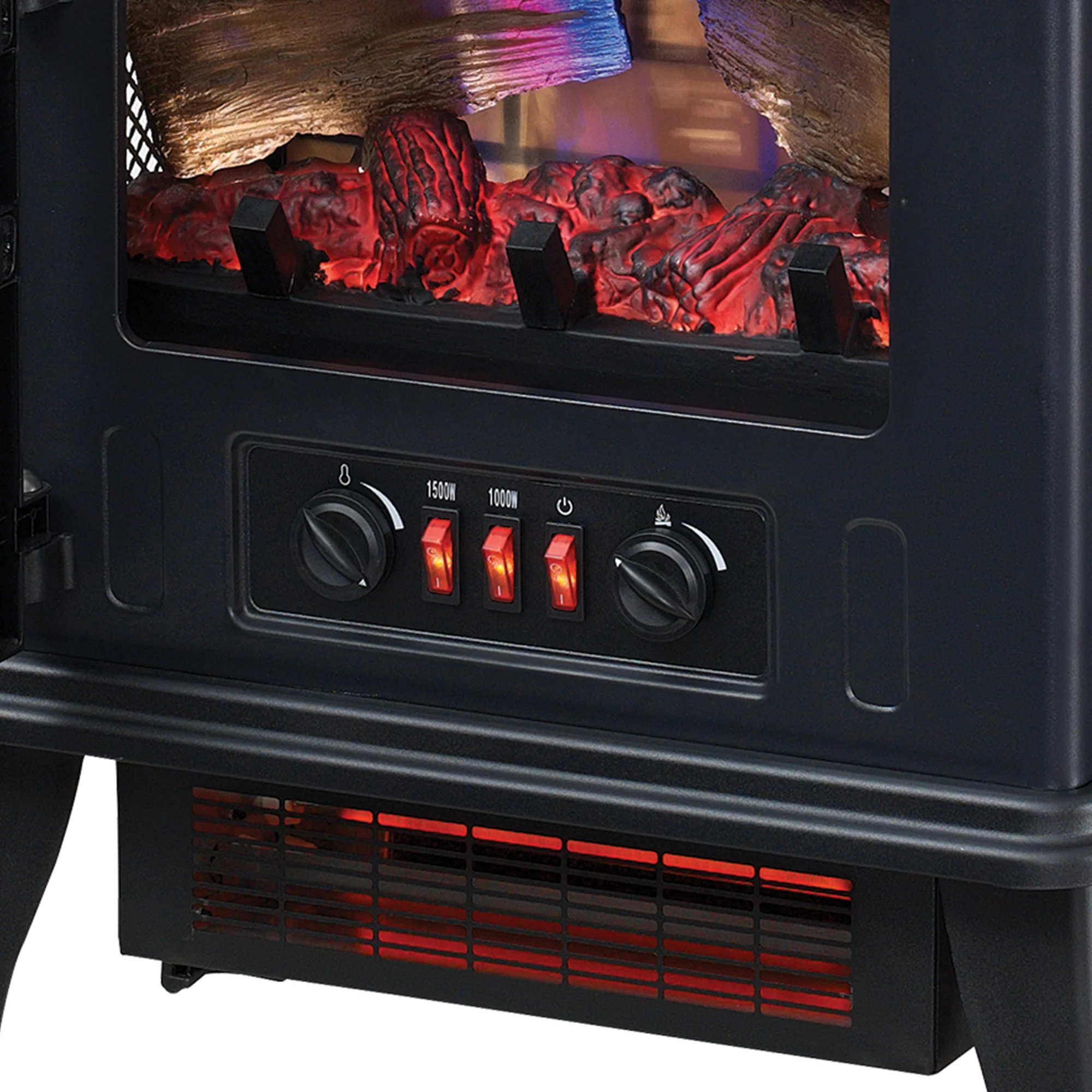 duraflame® 3D Flame Effect Electric Infrared Portable Fireplace Stove Heater - Image 15