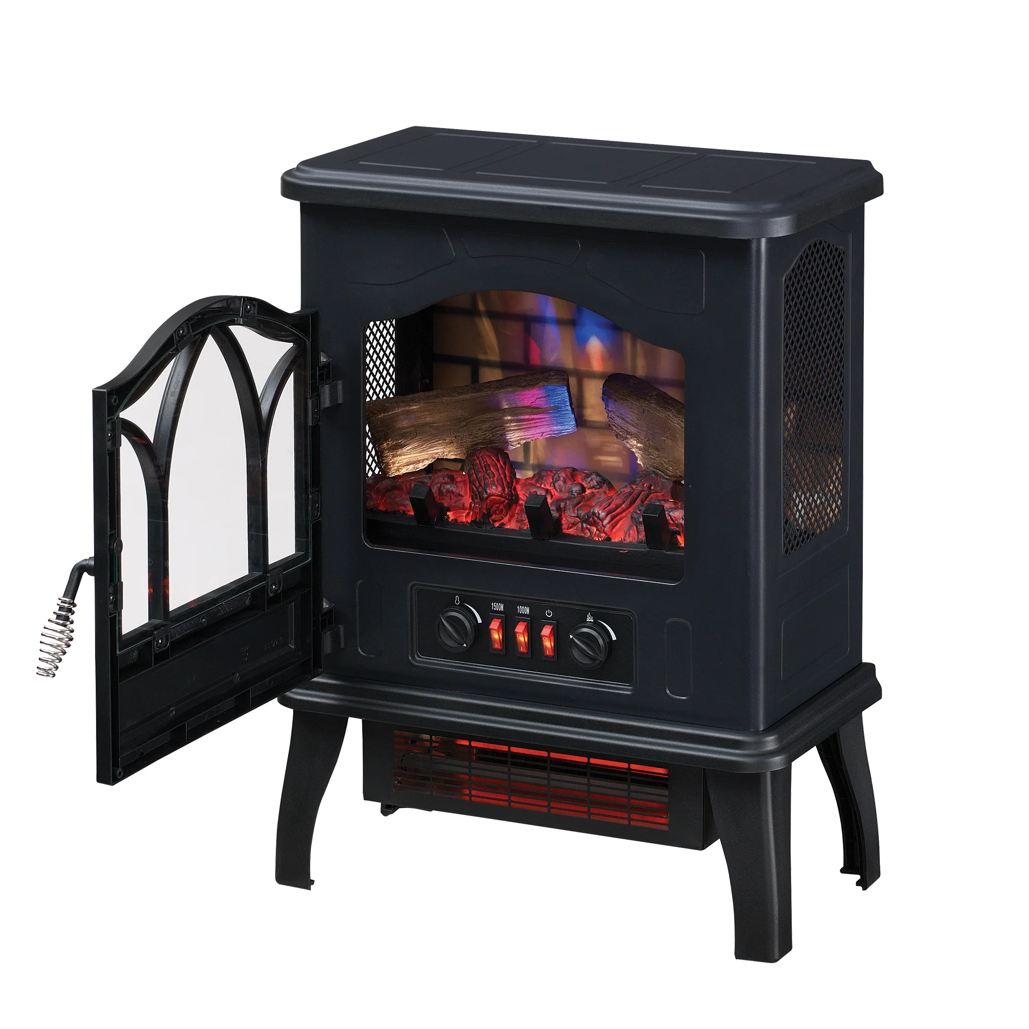 duraflame® 3D Flame Effect Electric Infrared Portable Fireplace Stove Heater - Image 4