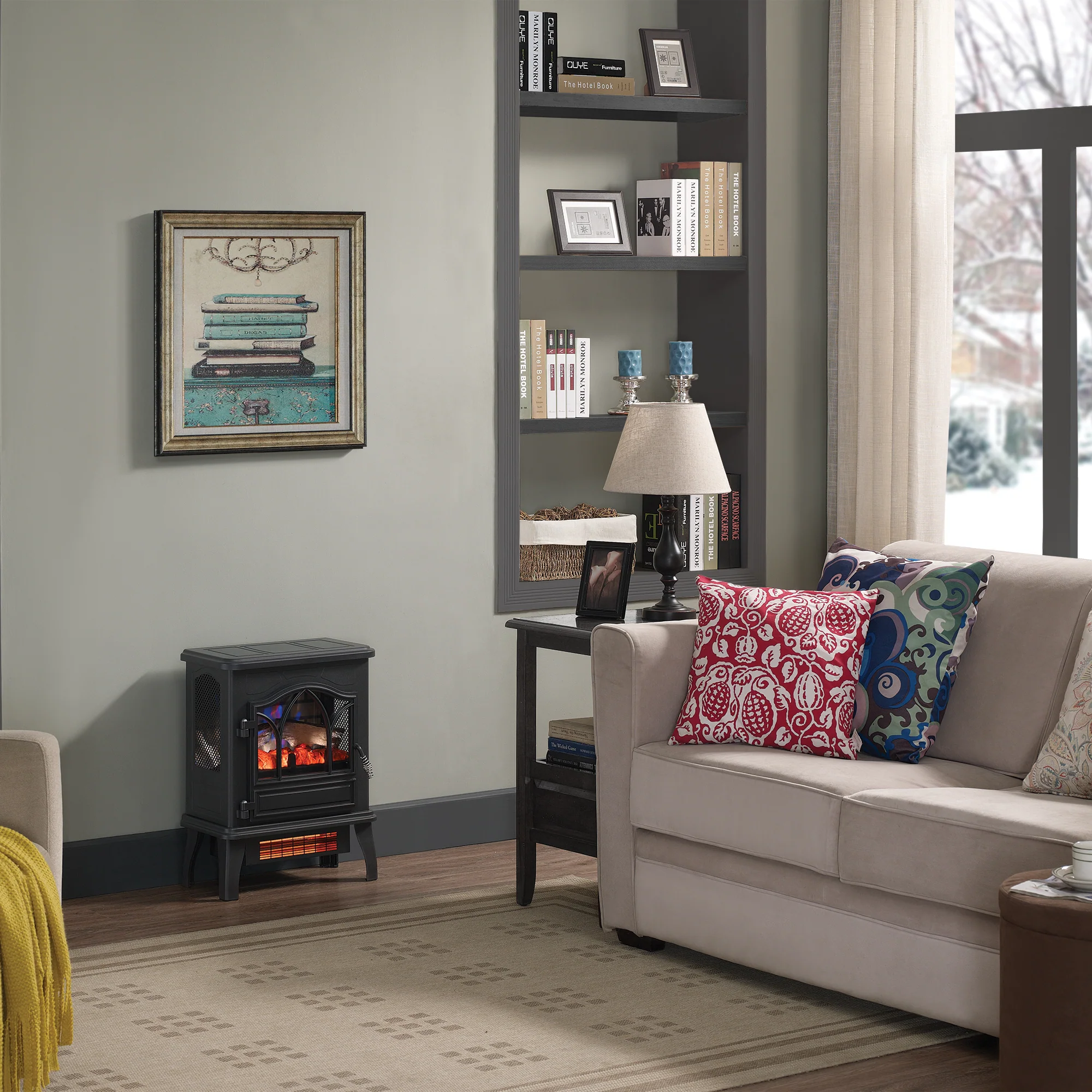 duraflame® 3D Flame Effect Electric Infrared Portable Fireplace Stove Heater - Image 7