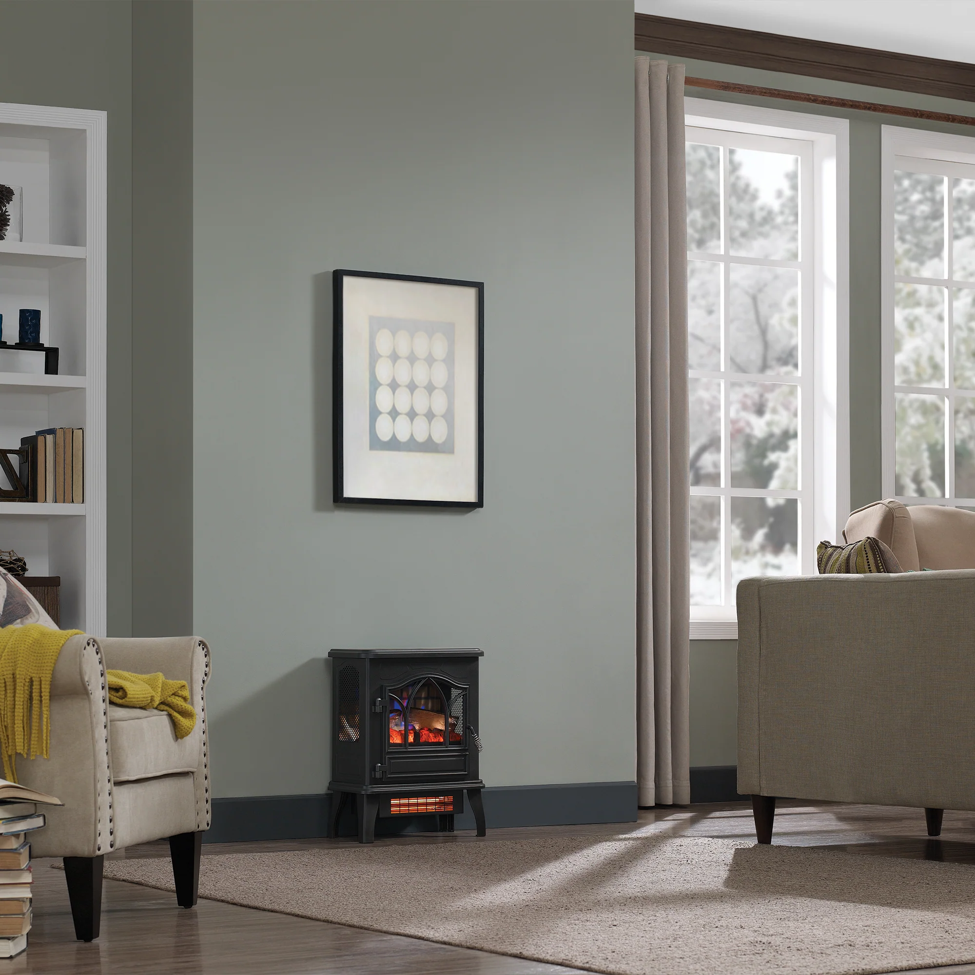 duraflame® 3D Flame Effect Electric Infrared Portable Fireplace Stove Heater - Image 8