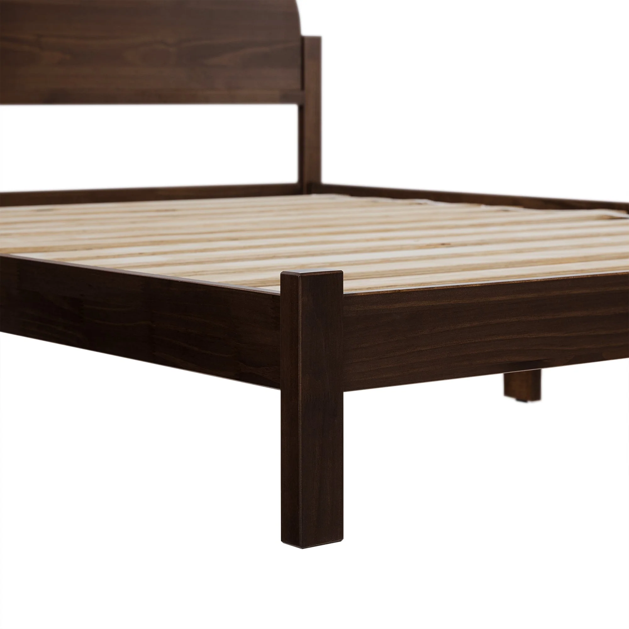 Elias Solid Wood Bed with Arched Headboard - Image 9