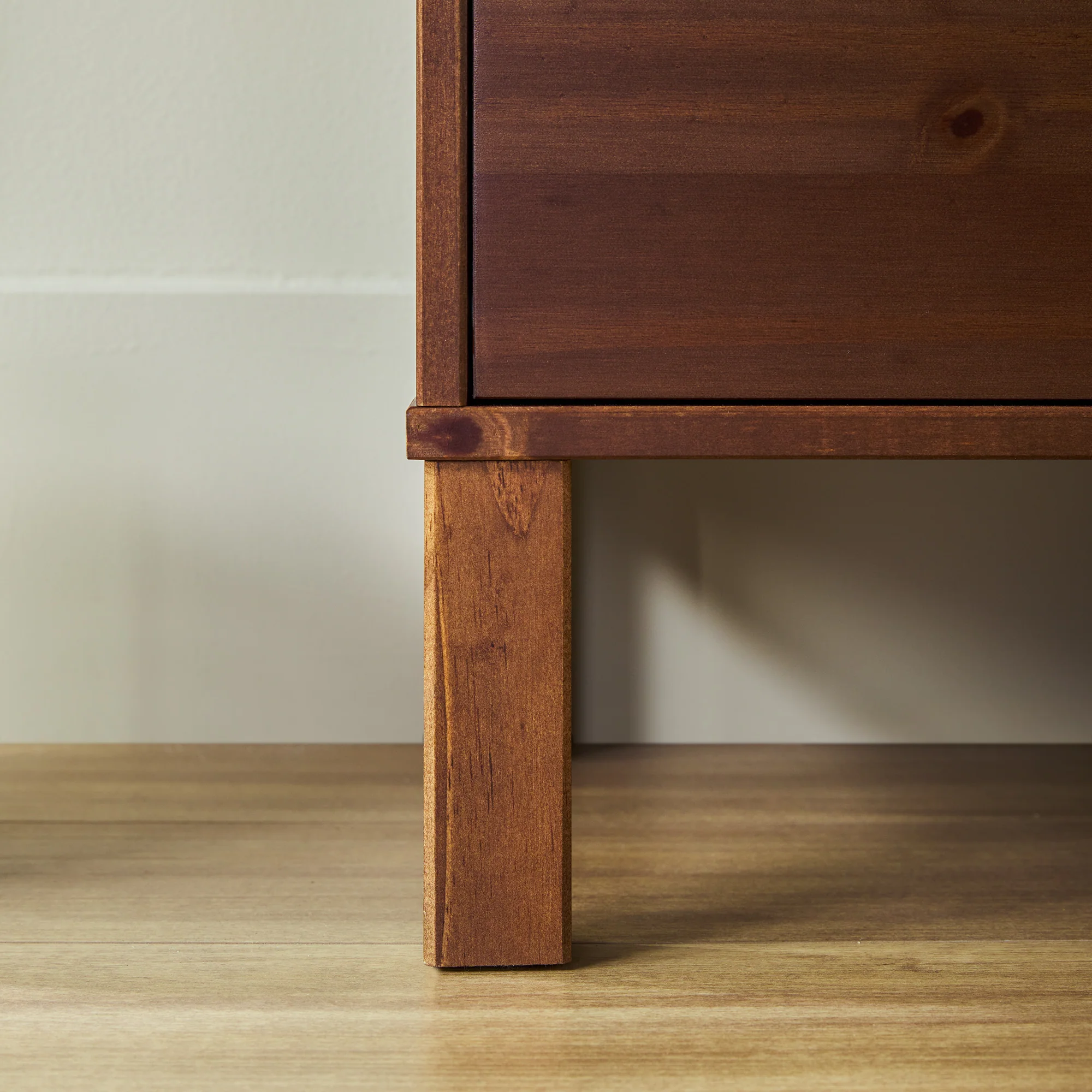 Elias Modern Curved-Frame Solid Wood Nightstand - Image 11