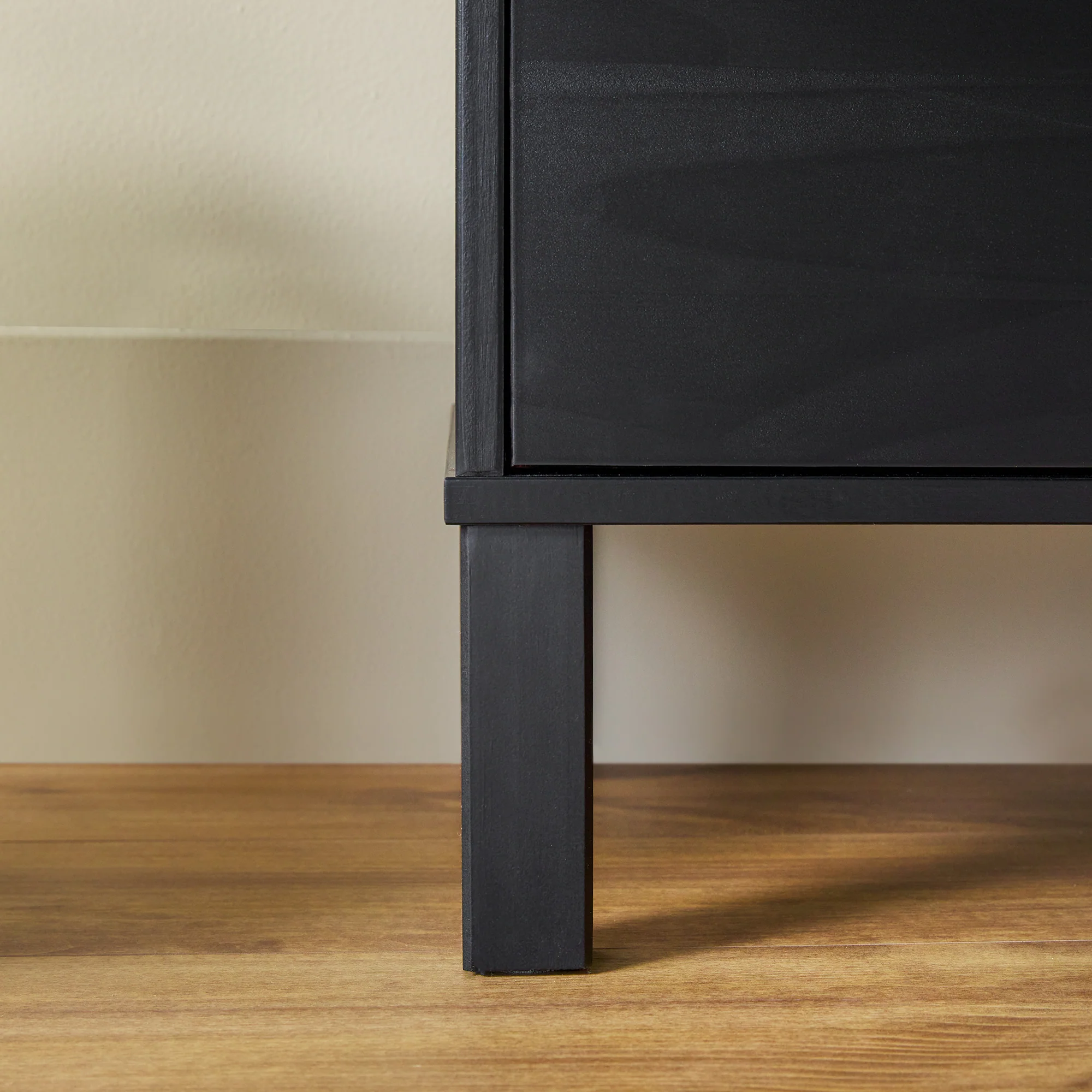 Elias Modern Curved-Frame Solid Wood Nightstand - Image 20