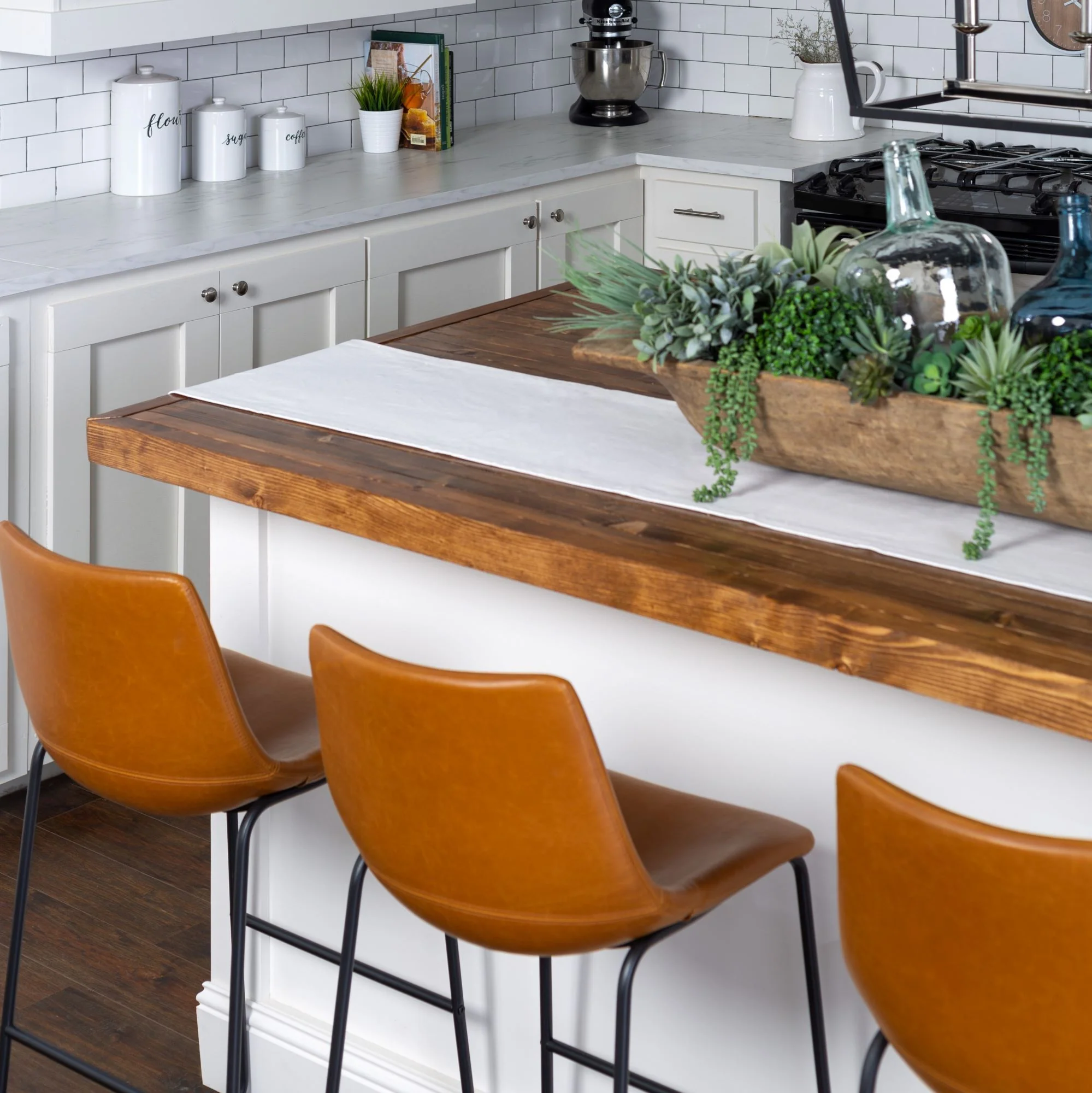 Faux Leather 2-Piece Bar Stools - Image 9