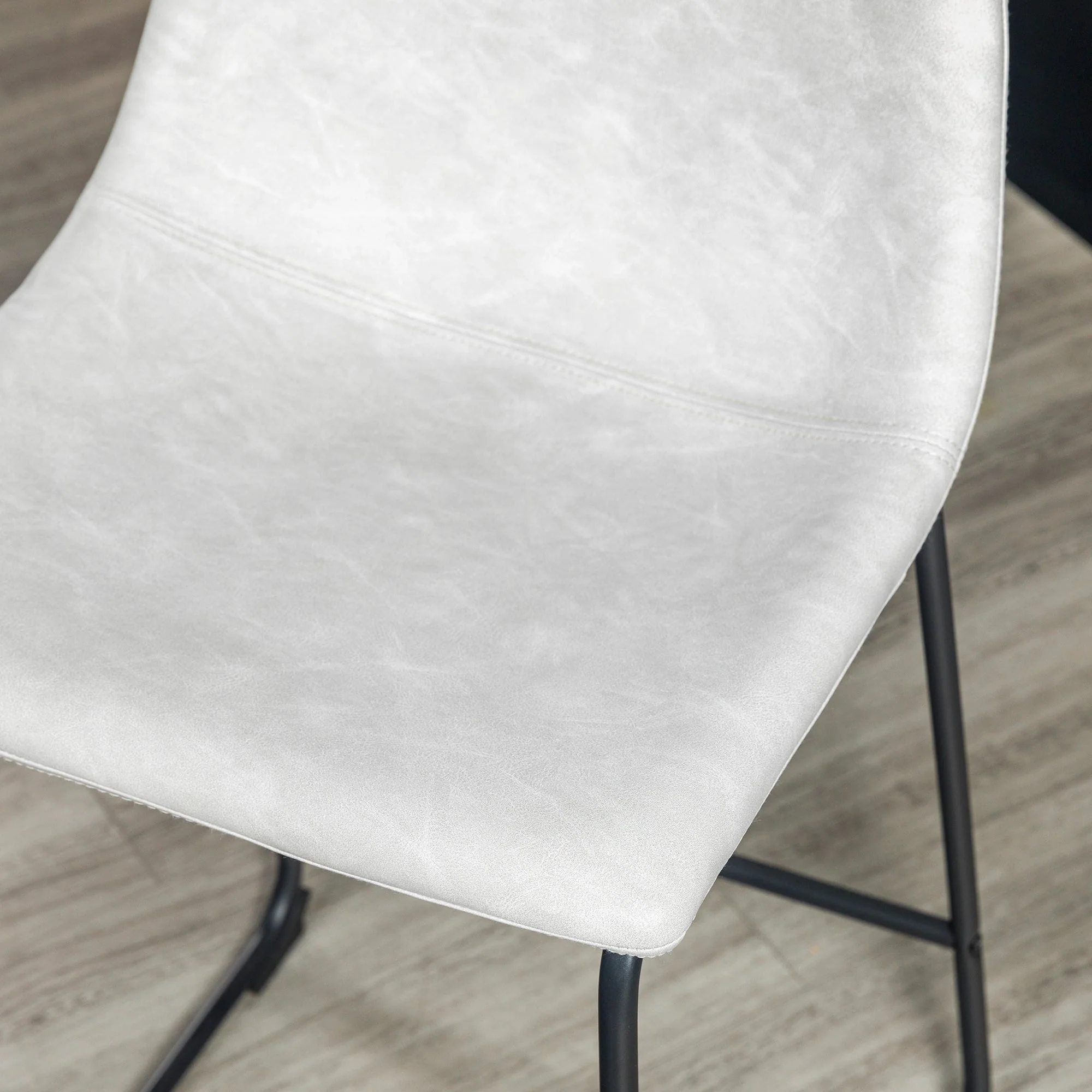 Faux Leather Counter Stools Set of 2 - Image 16