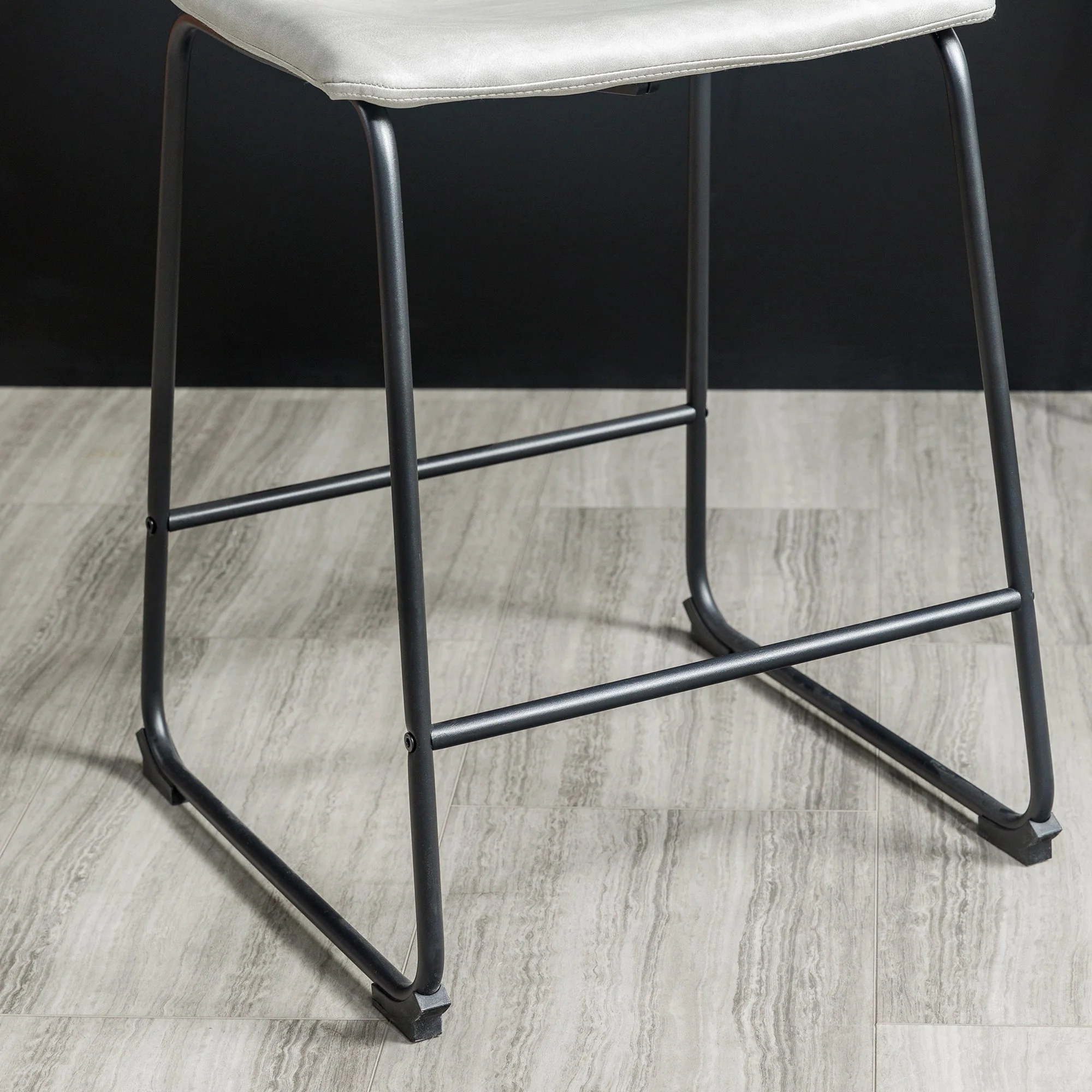 Faux Leather Counter Stools Set of 2 - Image 20