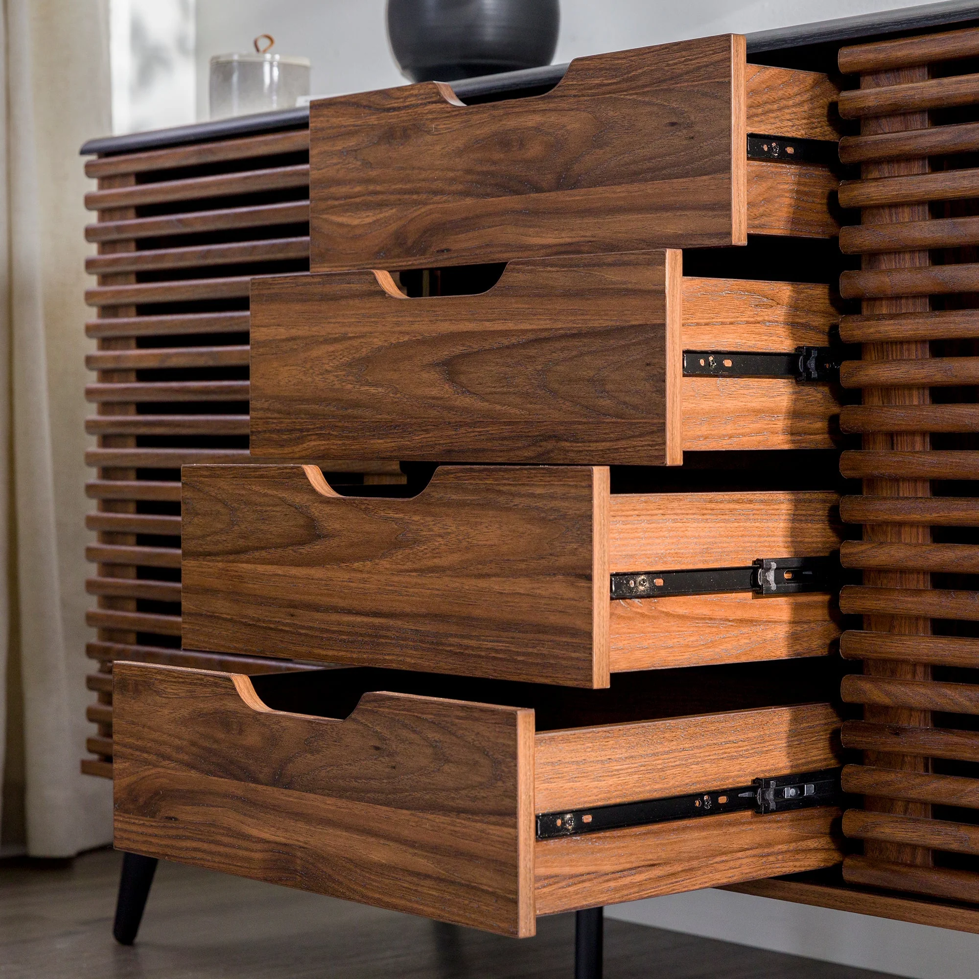 Havana Sliding Door Drawer Sideboard / TV Stand - Image 10