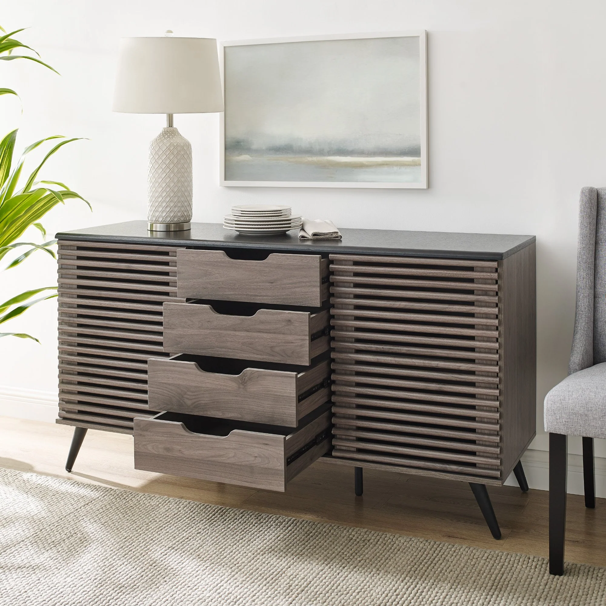 Havana Sliding Door Drawer Sideboard / TV Stand - Image 16